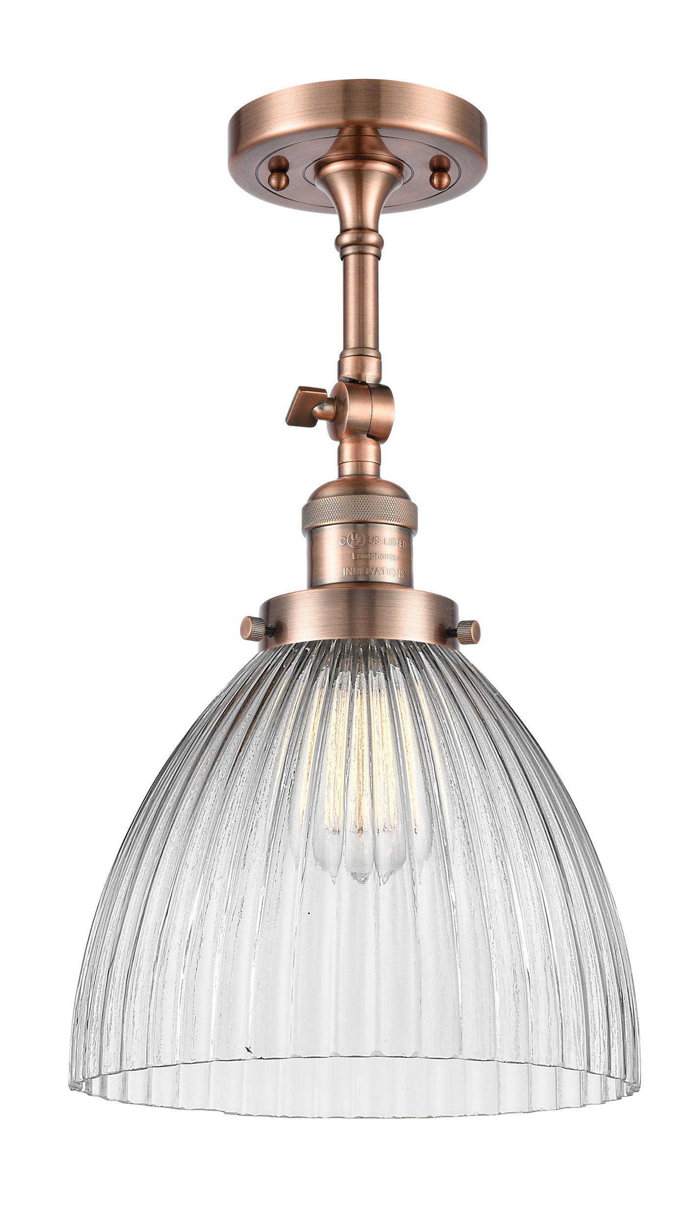 Franklin Semi-Flush Mount Brushed Nickel