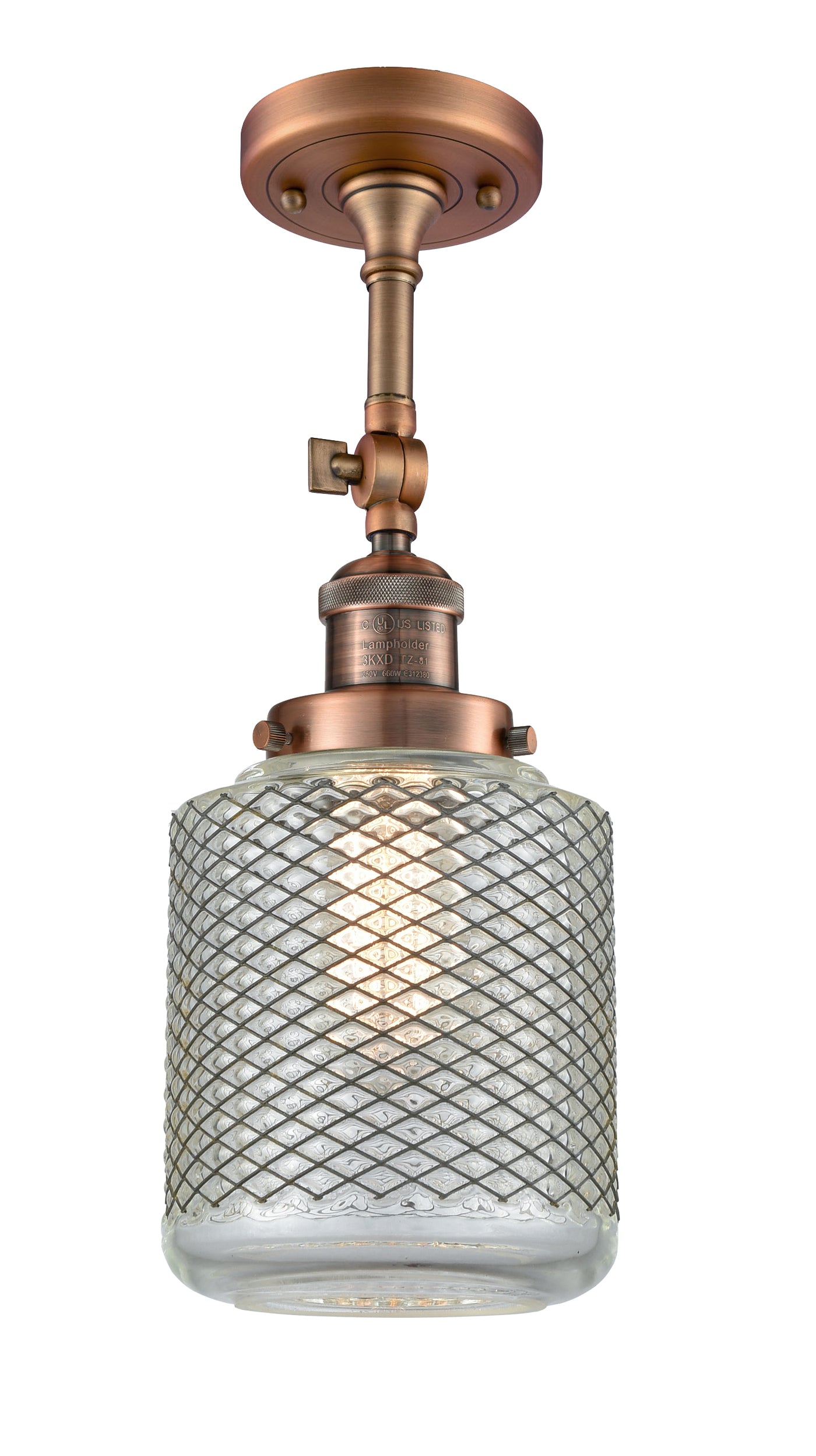 Franklin Semi-Flush Mount Brushed Satin Nickel
