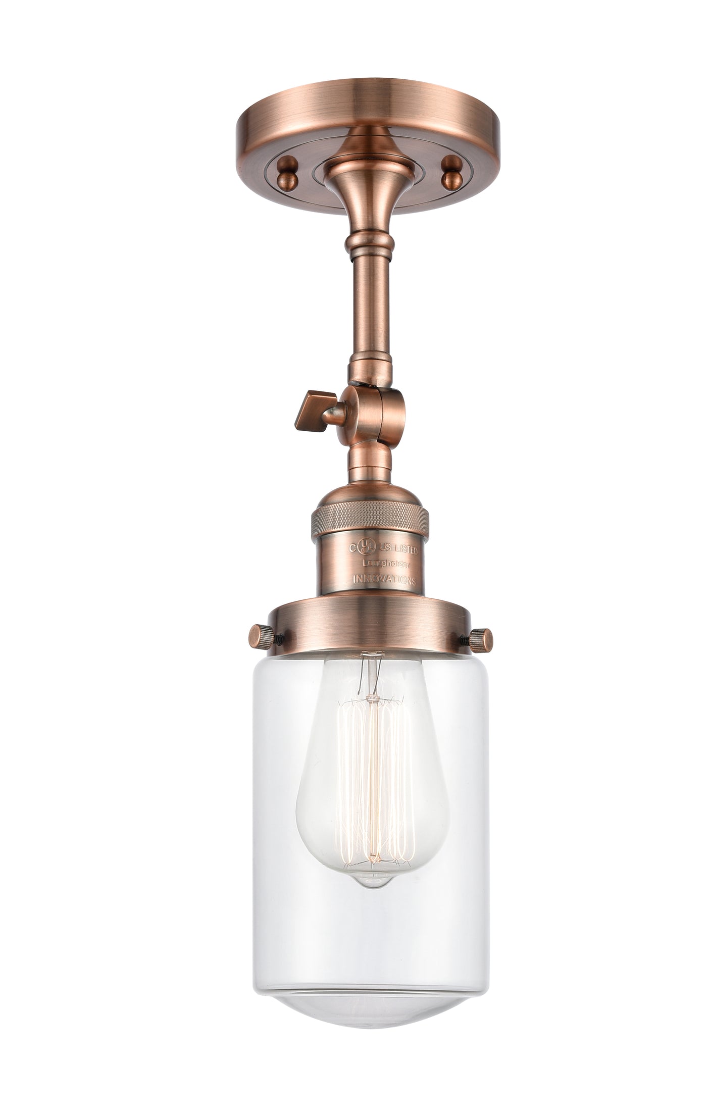 Franklin Semi-Flush Mount Brushed Satin Nickel