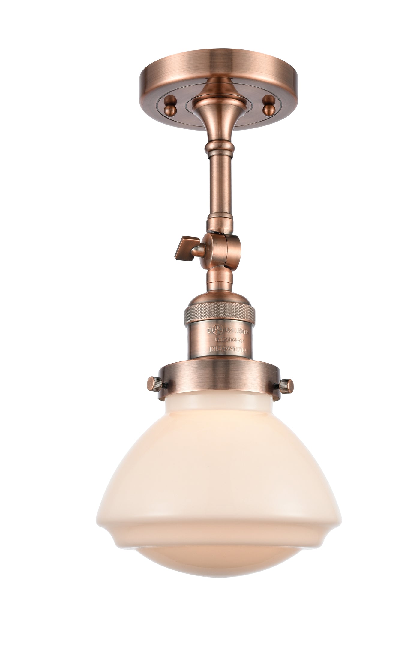 Franklin Semi-Flush Mount Brushed Satin Nickel