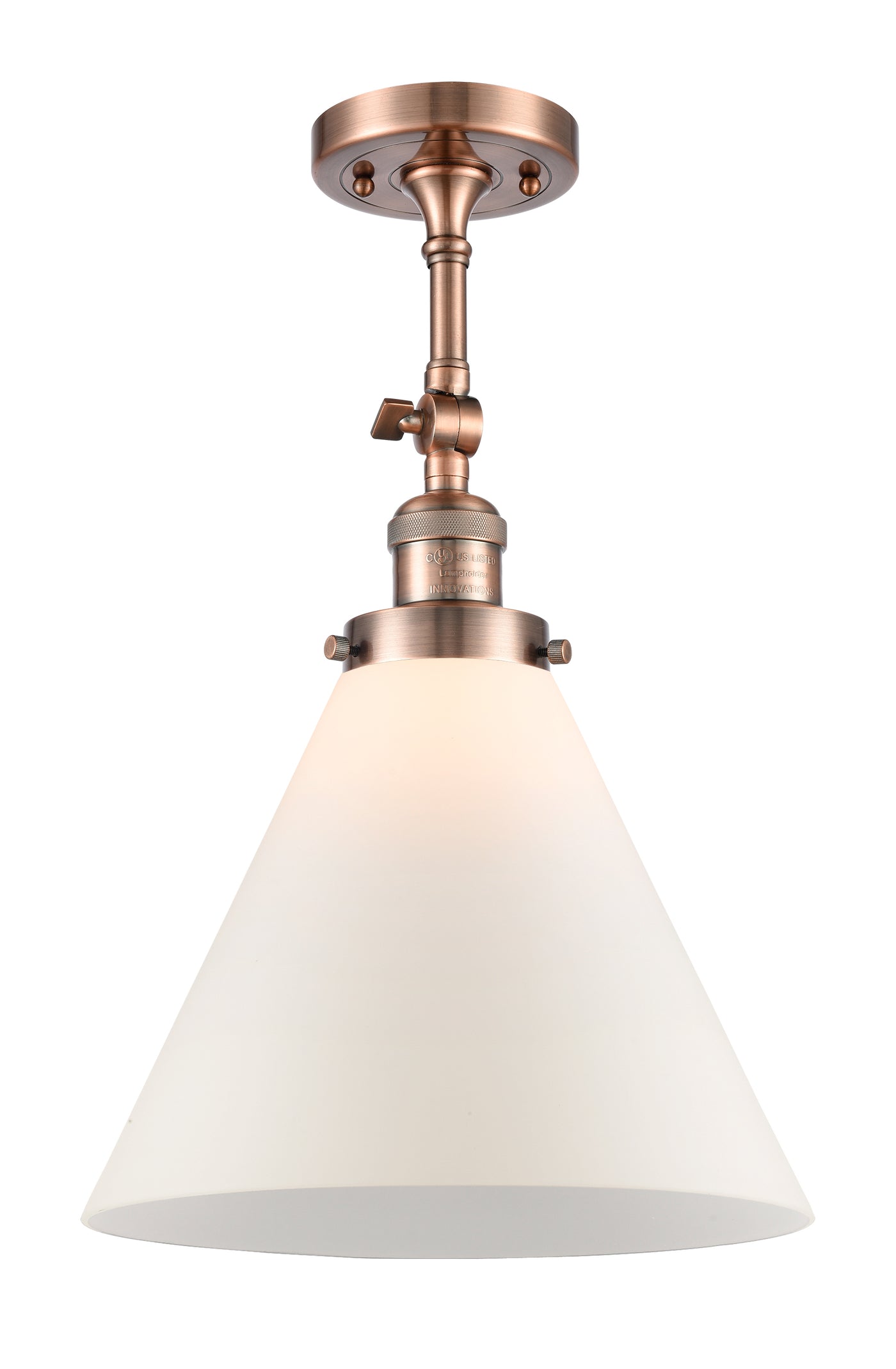 Franklin Semi-Flush Mount Glass Nickel