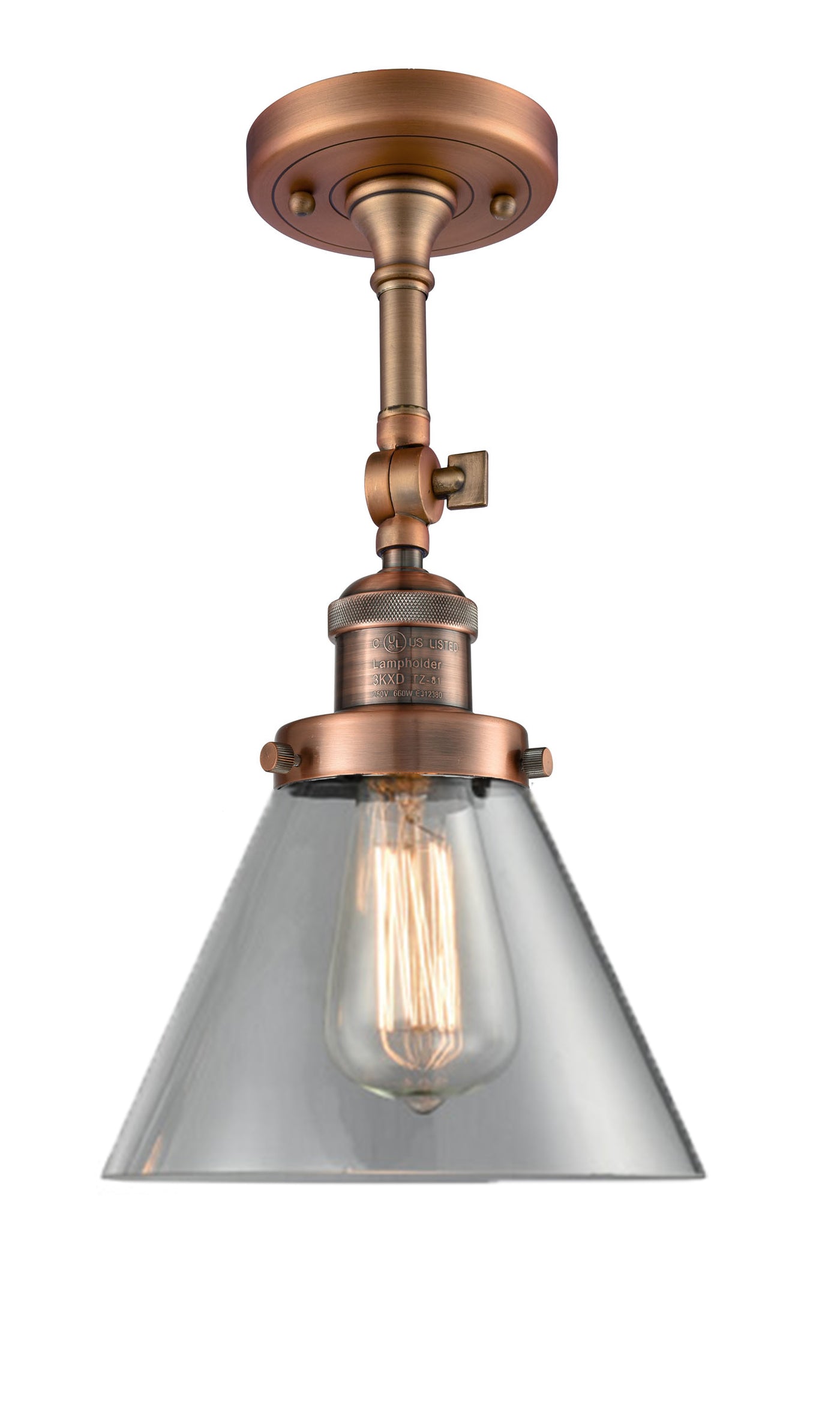 Franklin Semi-Flush Mount Brushed Satin Nickel