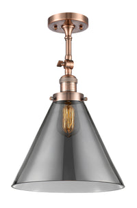 Franklin Semi-Flush Mount Glass Nickel