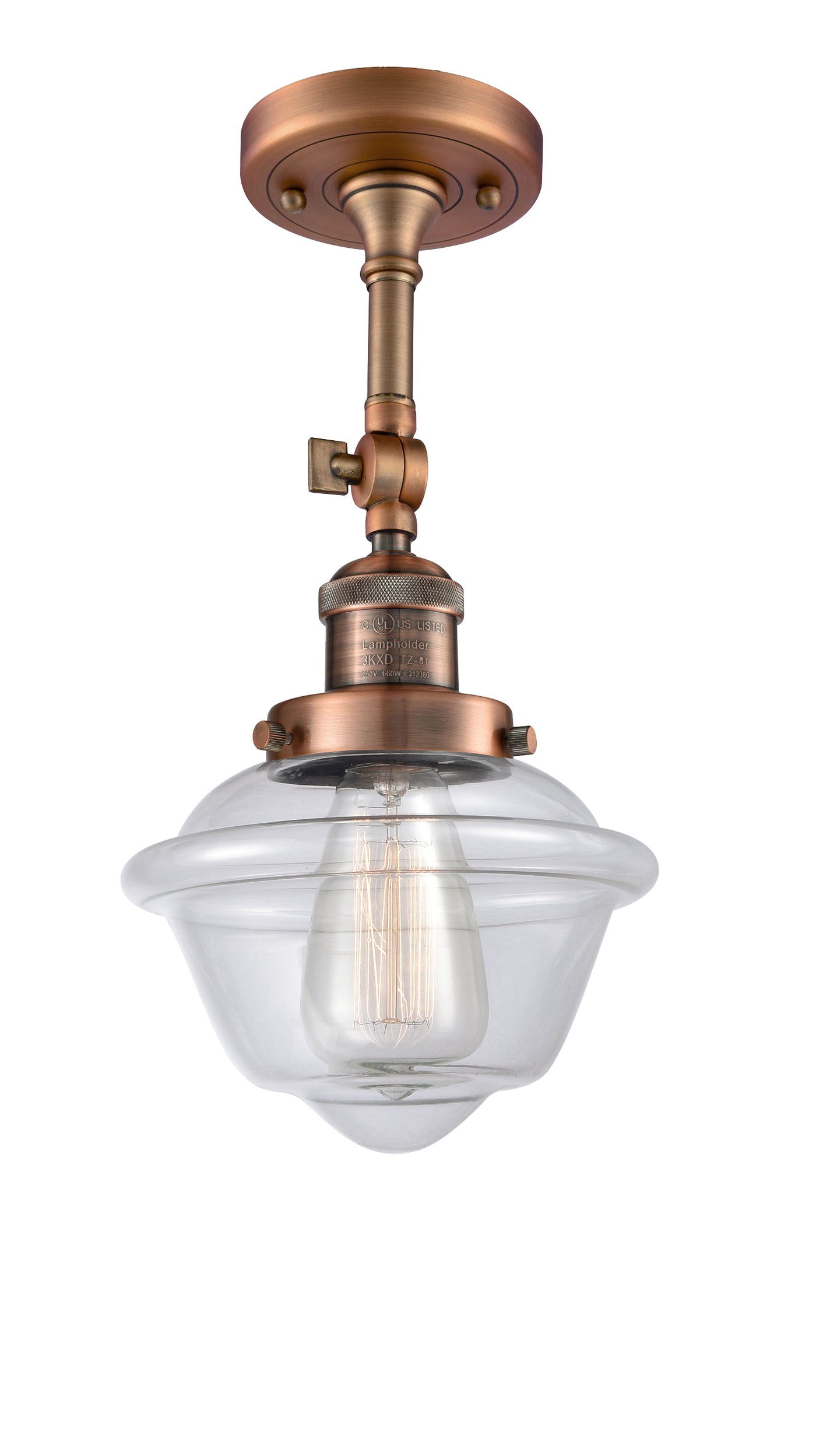 Franklin Semi-Flush Mount Brushed Satin Nickel