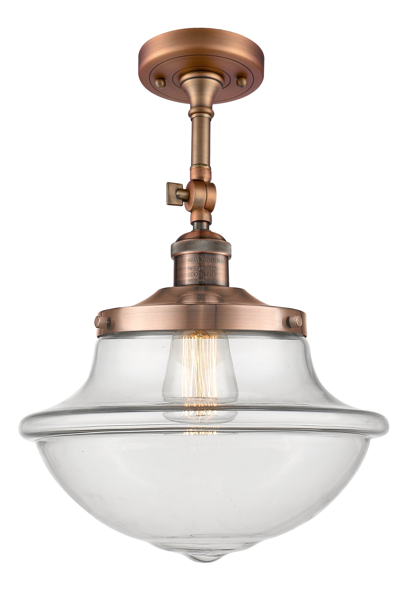Franklin Semi-Flush Mount Satin Nickel