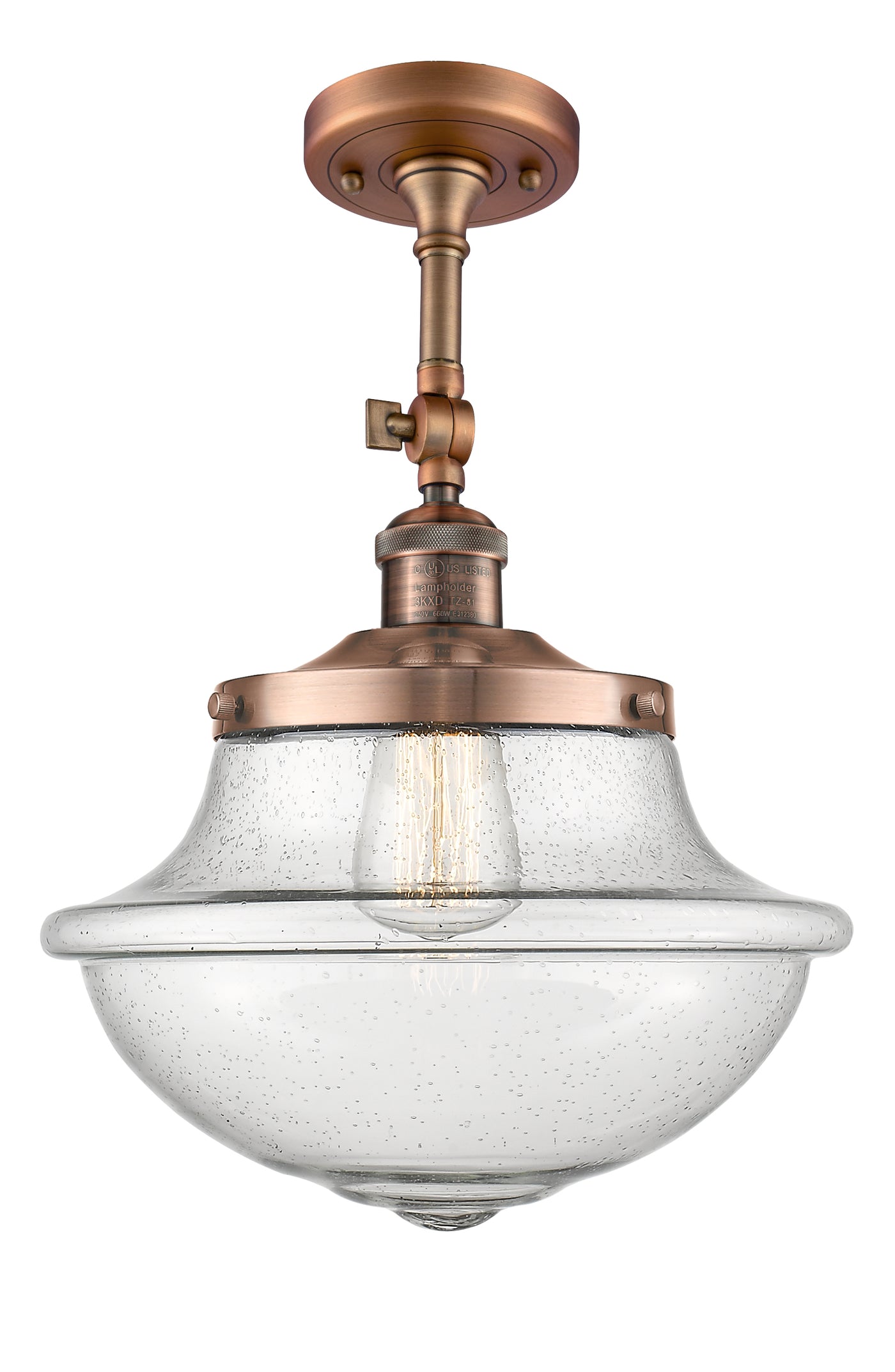 Franklin Semi-Flush Mount Satin Nickel