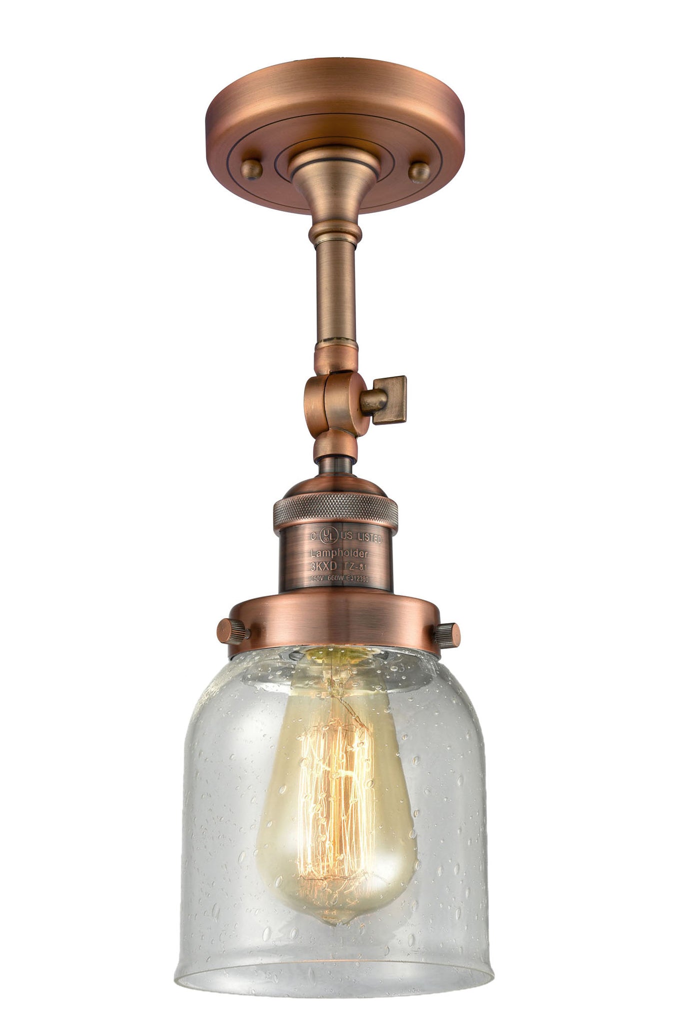 Franklin Semi-Flush Mount Satin Nickel