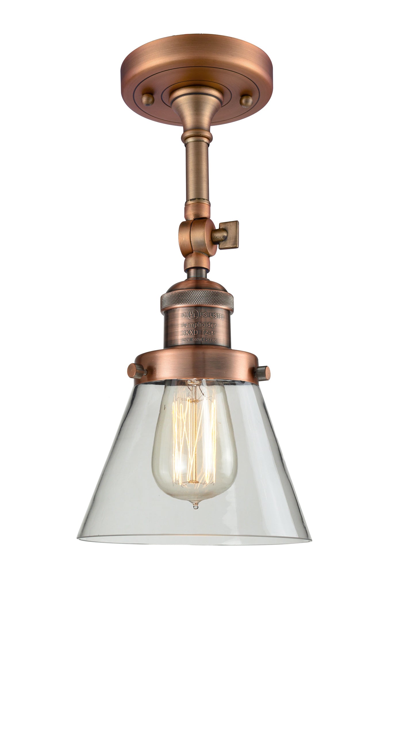 Franklin Semi-Flush Mount Seedy Glass Satin