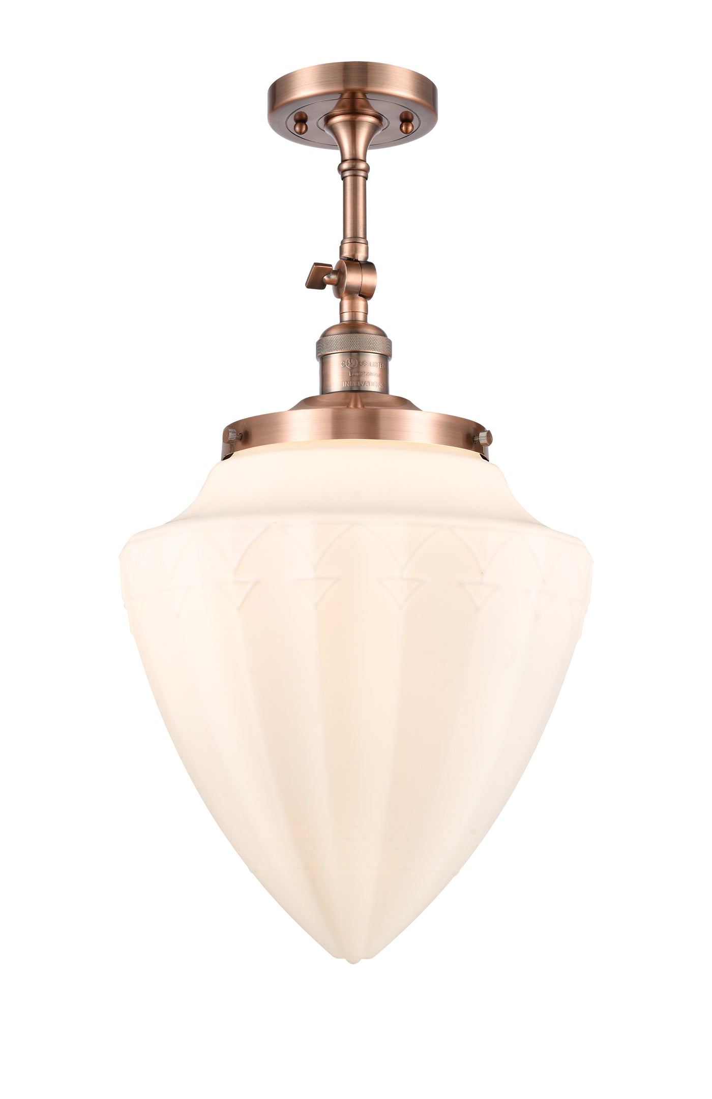 Franklin Semi-Flush Mount Brushed Nickel
