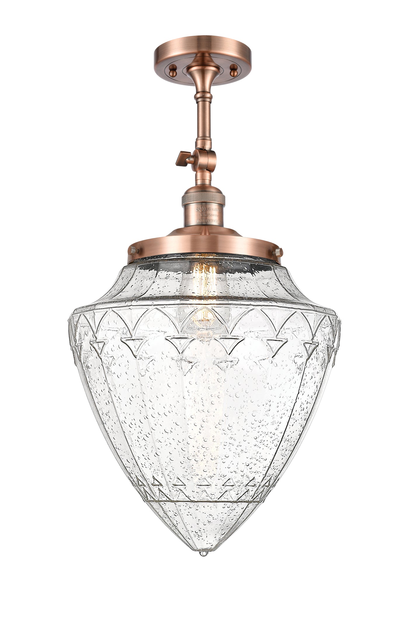 Franklin Semi-Flush Mount Brushed Nickel