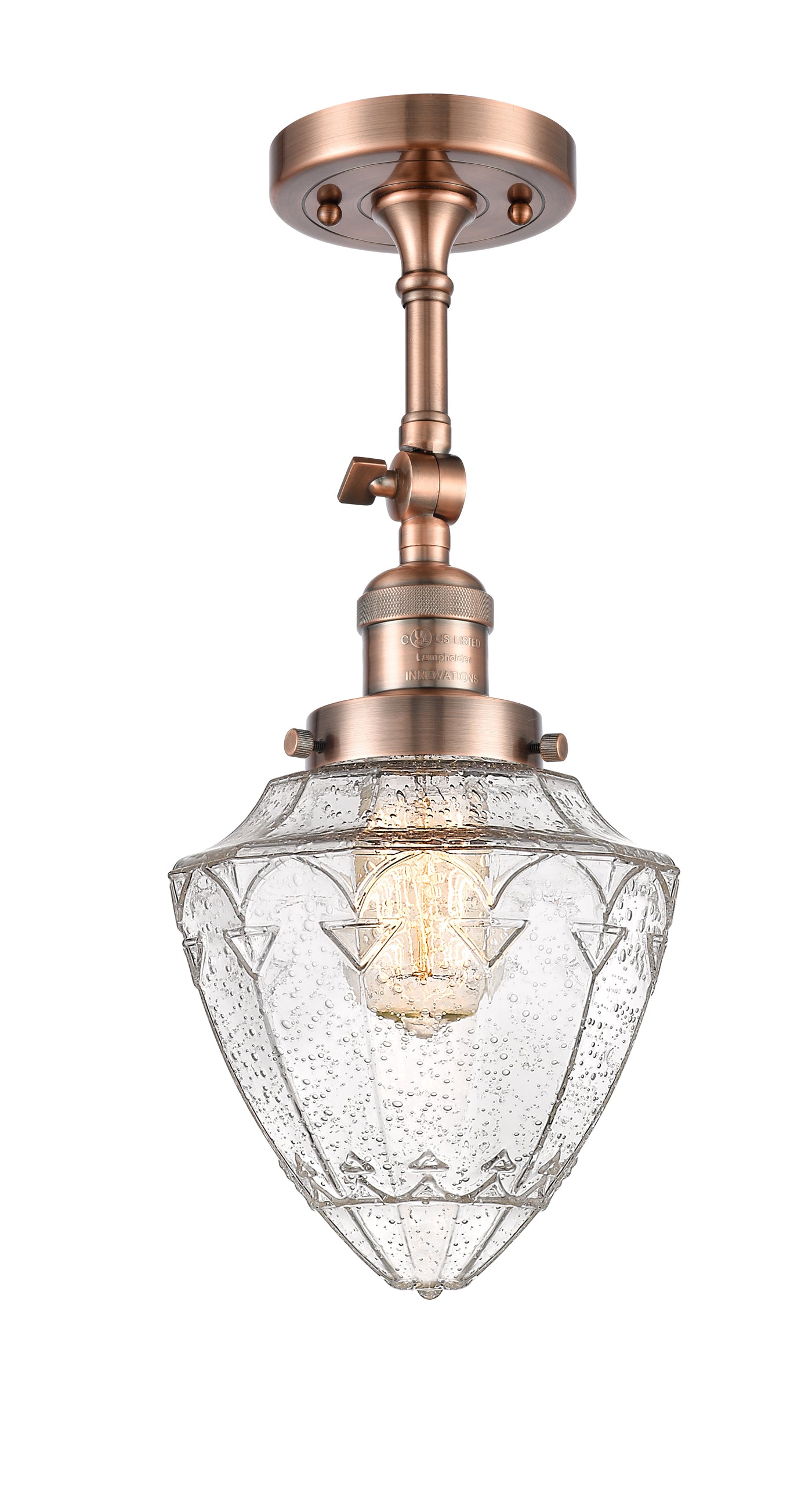 Franklin Semi-Flush Mount Brushed Satin Nickel