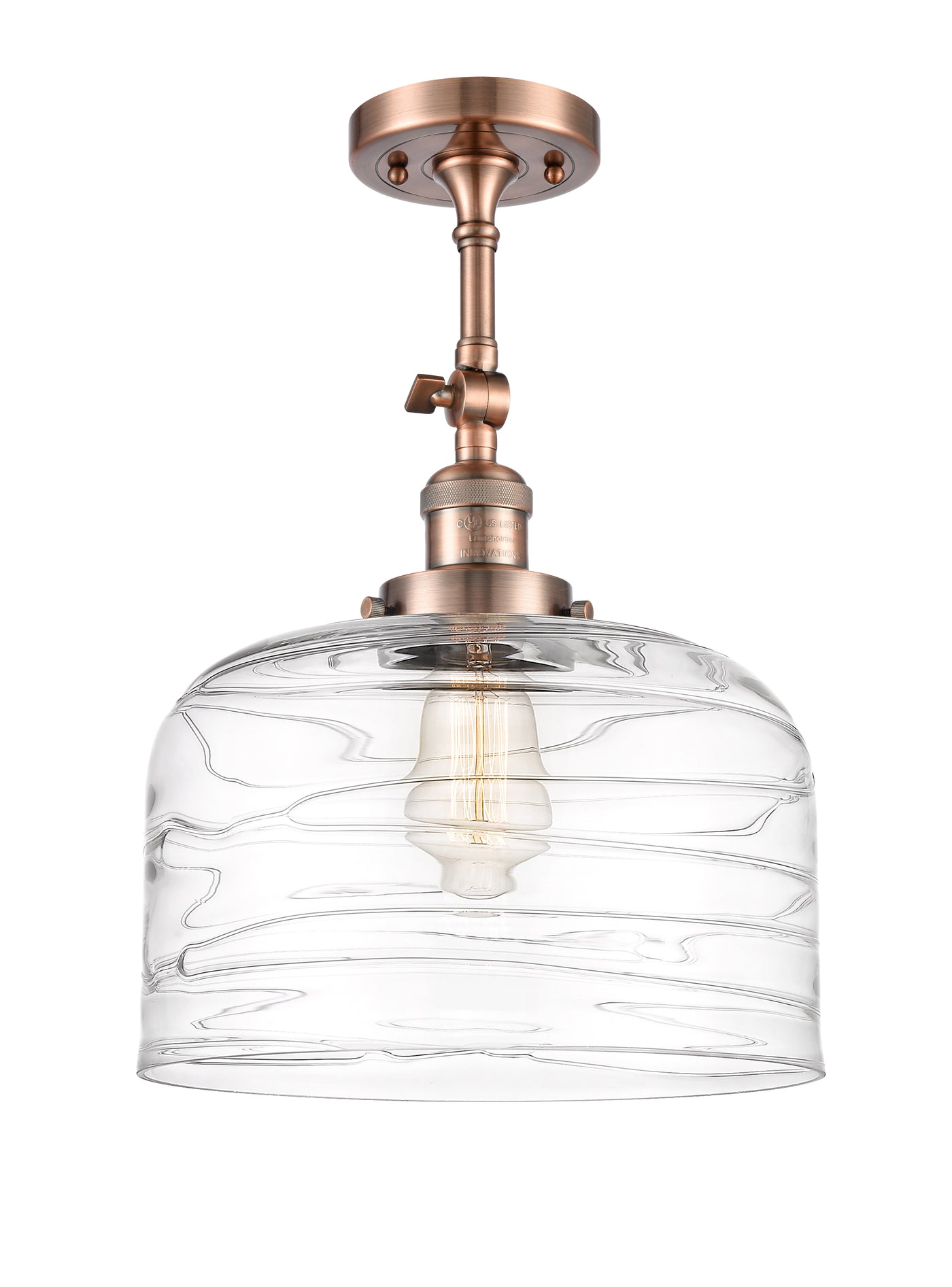 Franklin Semi-Flush Mount Brushed Nickel