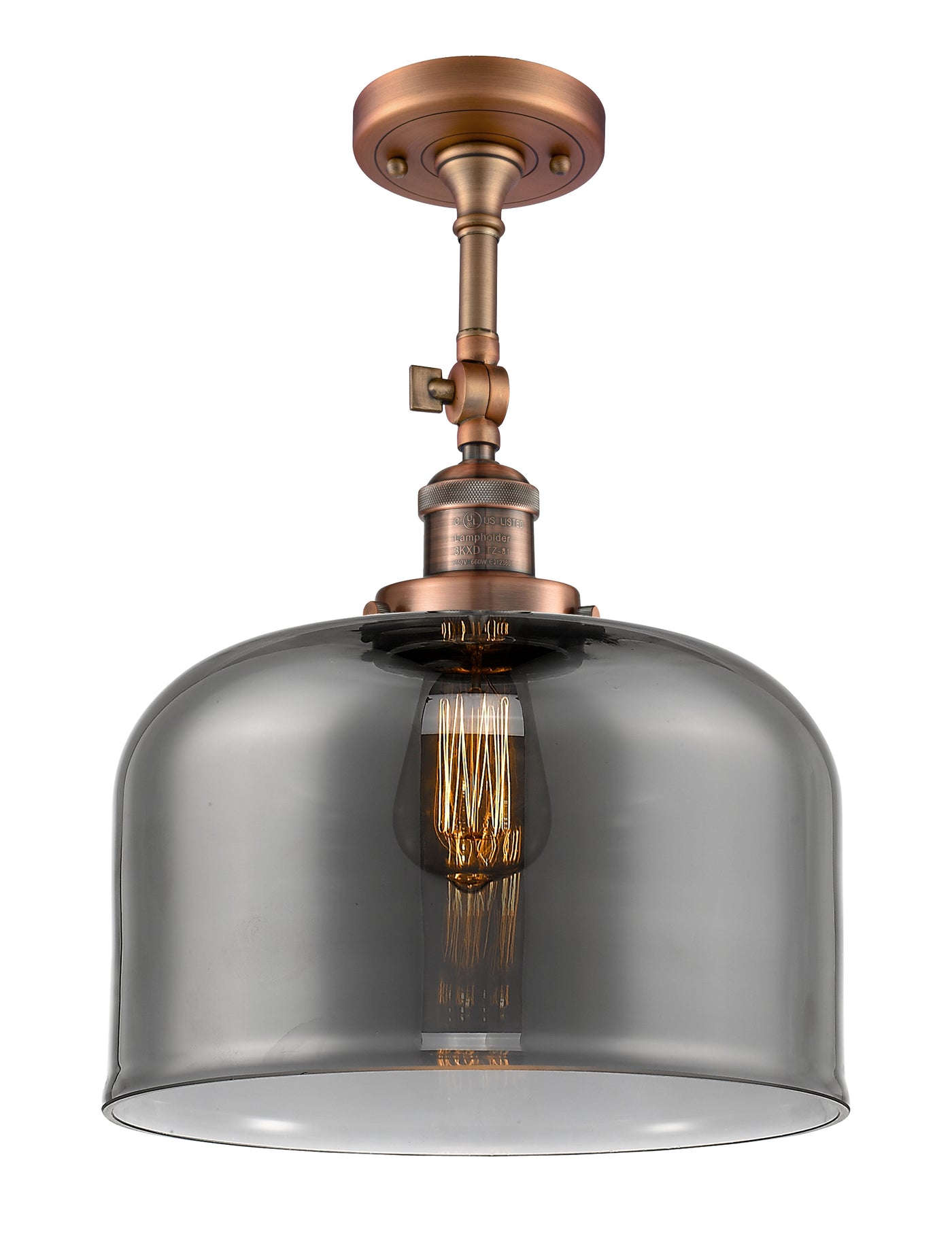 Franklin Semi-Flush Mount Brushed Nickel