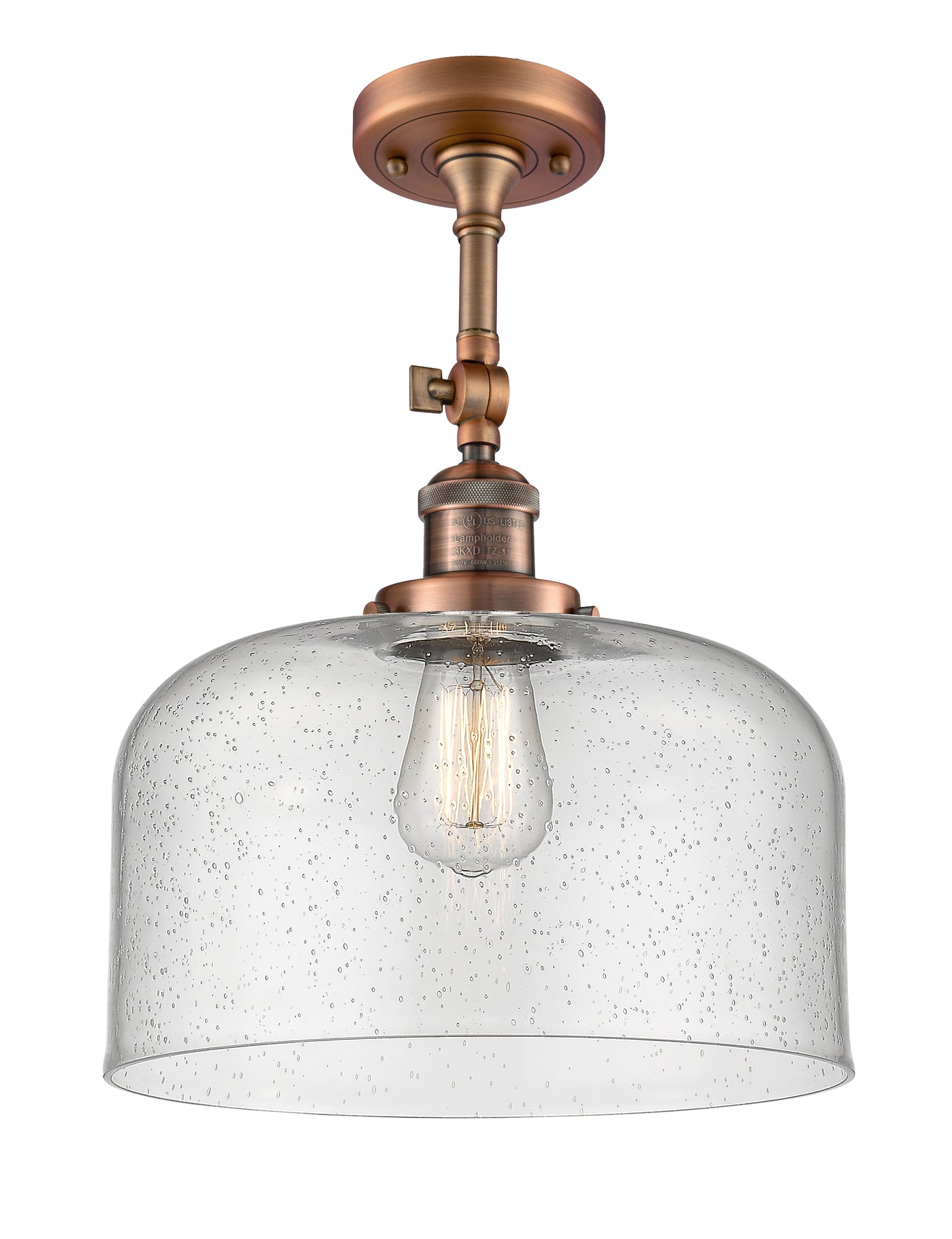 Franklin Semi-Flush Mount Brushed Nickel