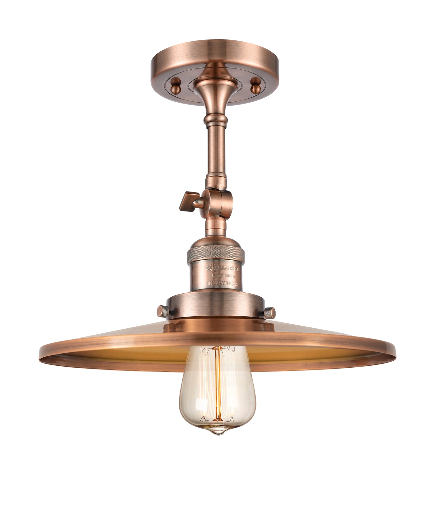 Franklin Semi-Flush Mount Brushed Satin Nickel