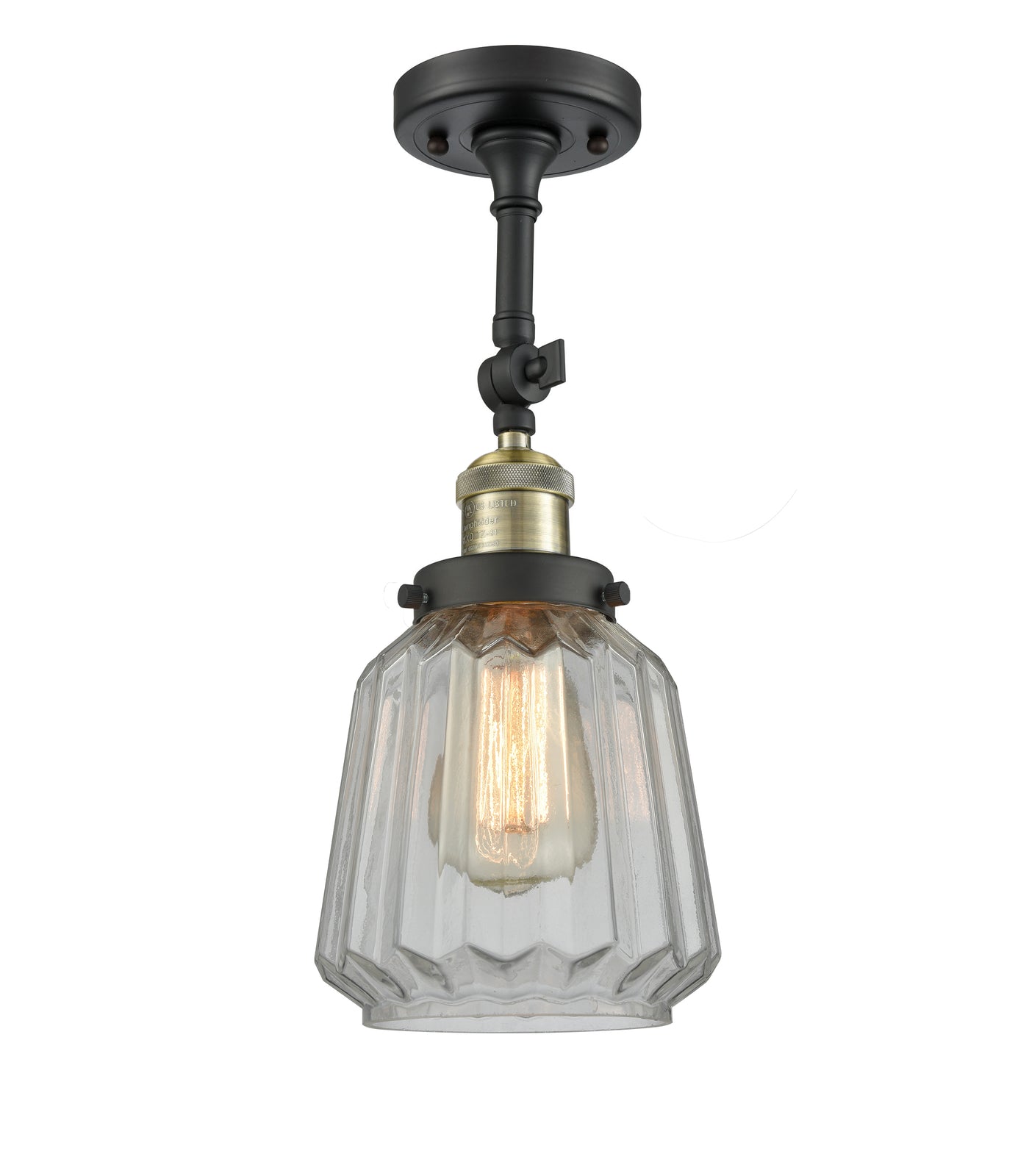 Franklin Restoration Semi-Flush Mount Brass