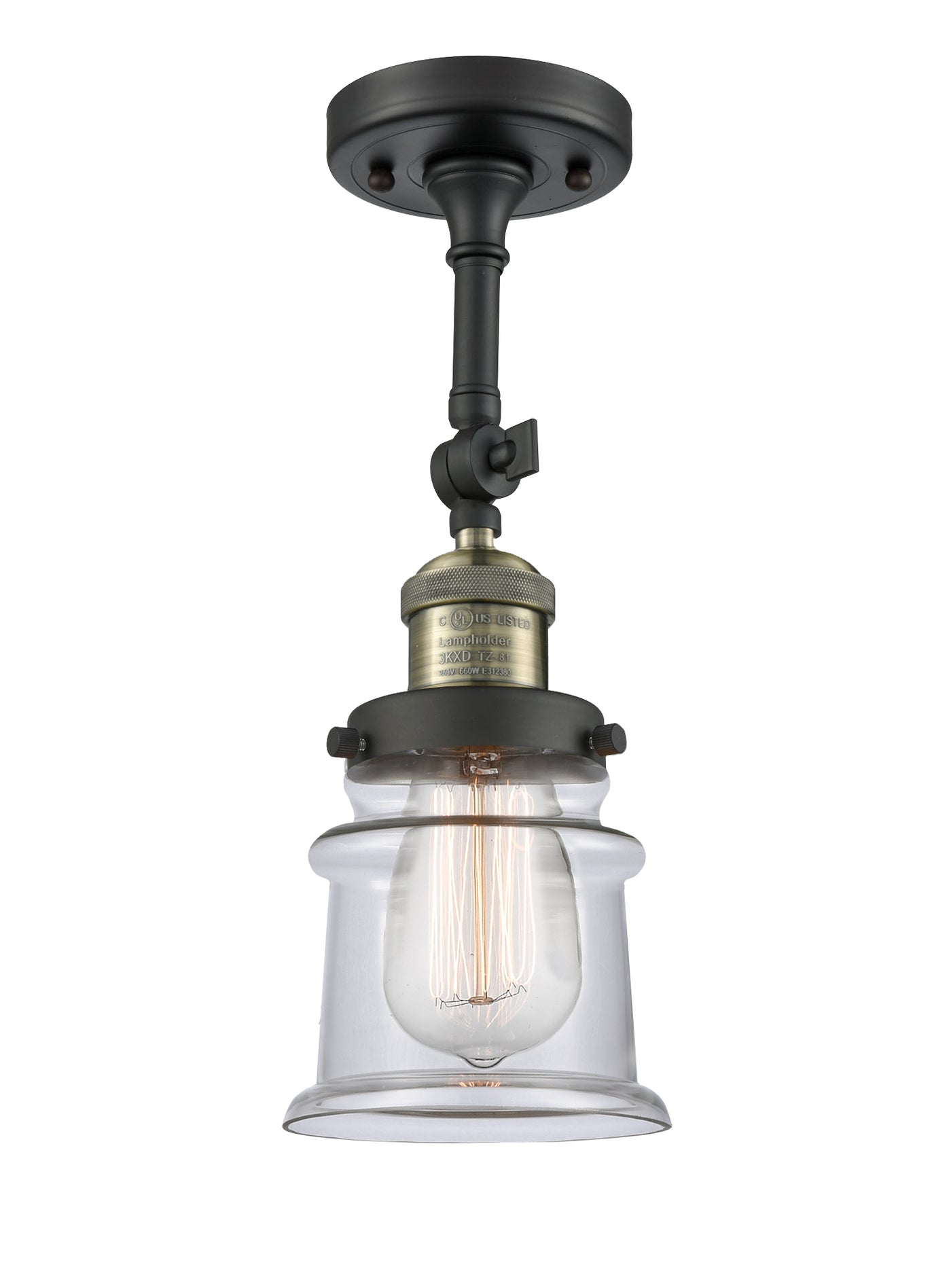 Franklin Semi-Flush Mount Brushed Nickel