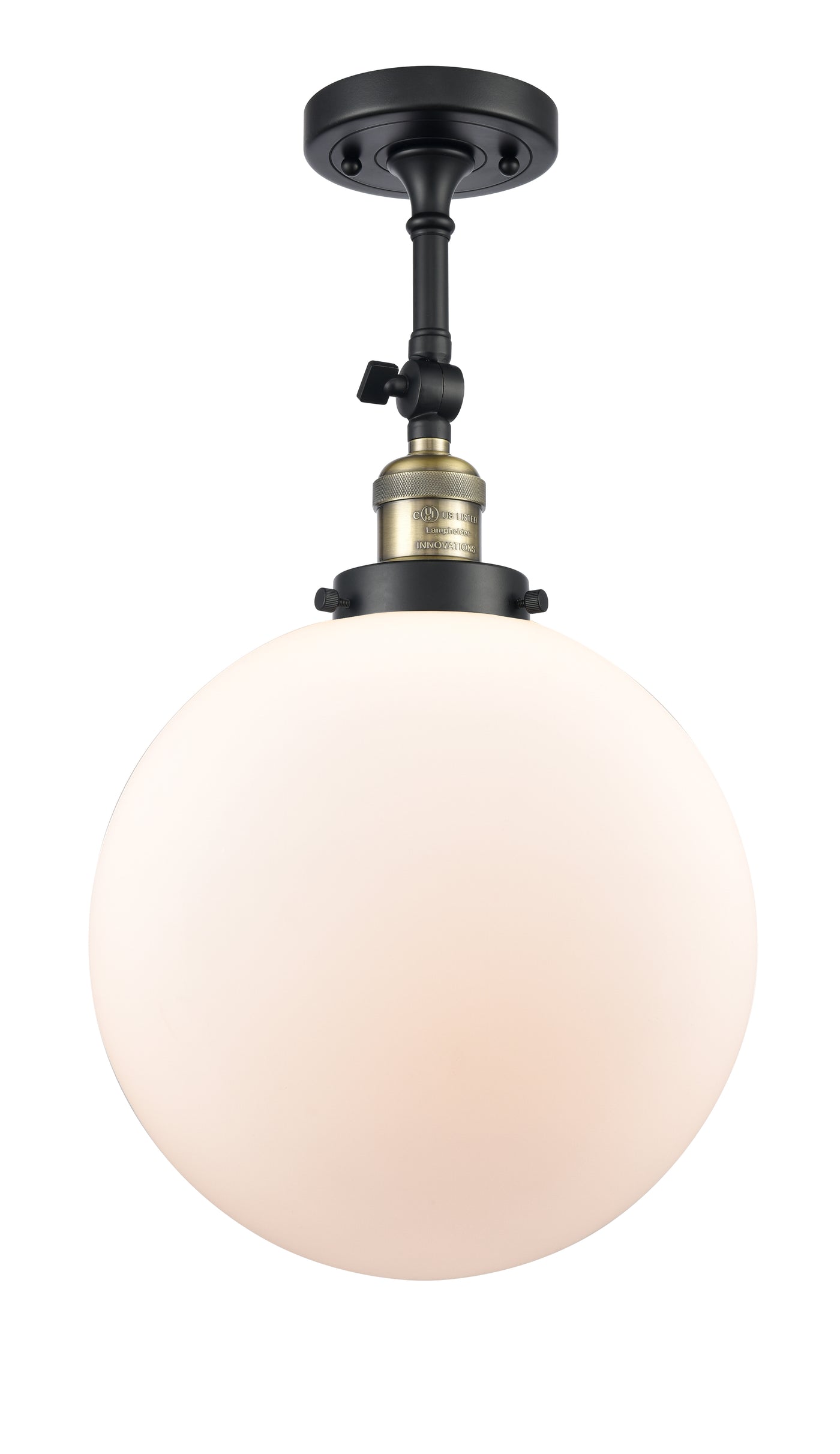 Franklin Semi-Flush Mount Brushed Satin Nickel