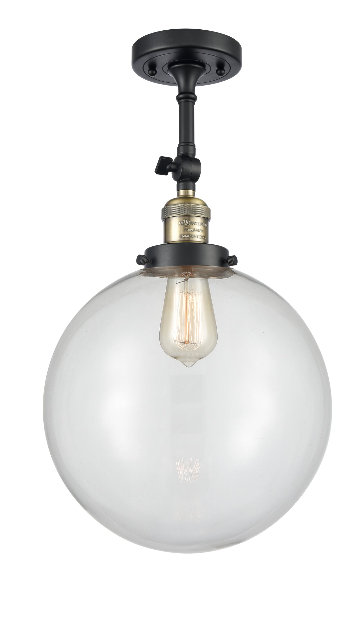 Franklin Semi-Flush Mount Brushed Satin Nickel