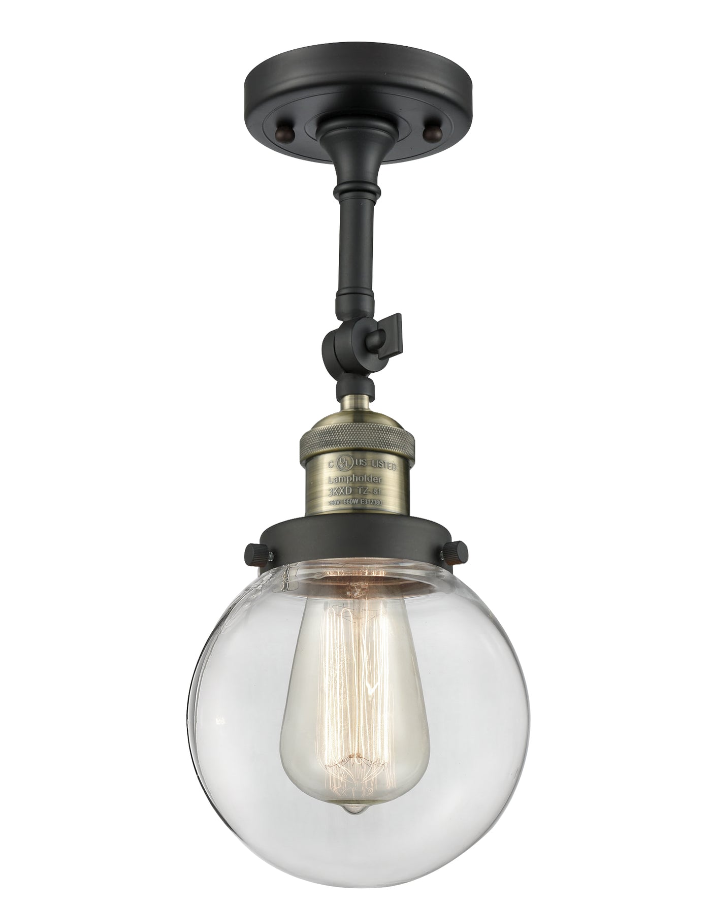 Franklin Semi-Flush Mount Brushed Satin Nickel