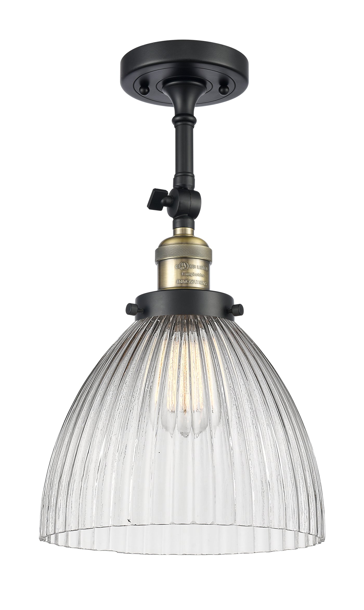 Franklin Semi-Flush Mount Brushed Nickel