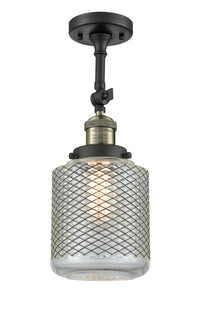 Franklin Semi-Flush Mount Brushed Satin Nickel