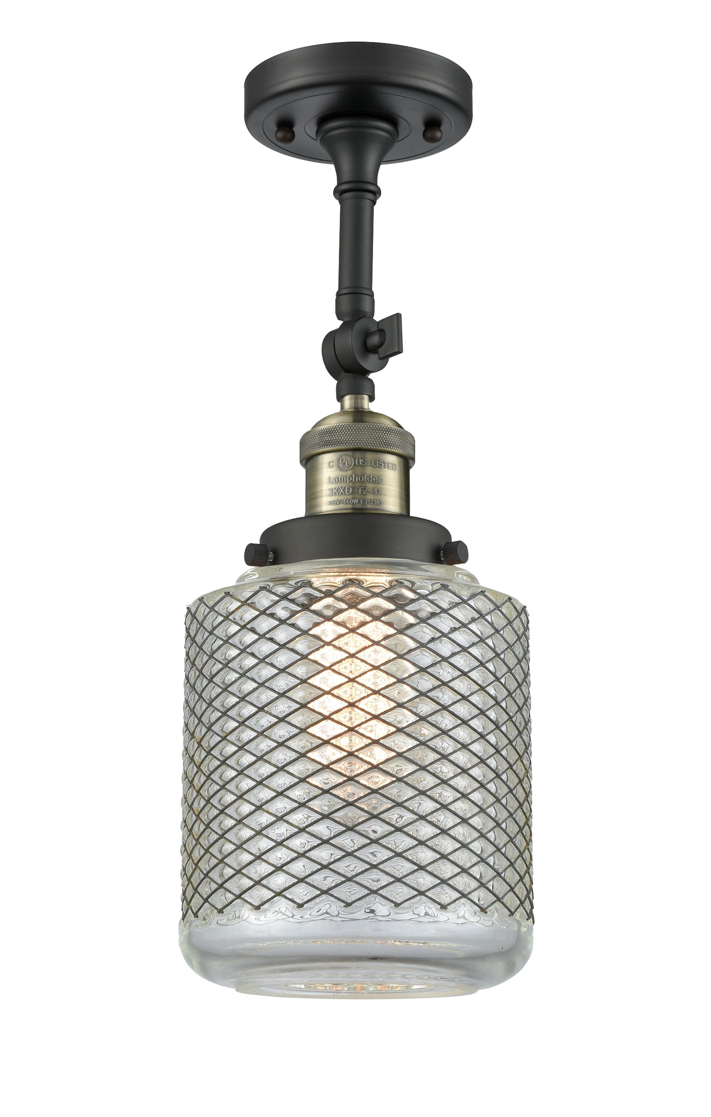 Franklin Semi-Flush Mount Brushed Nickel
