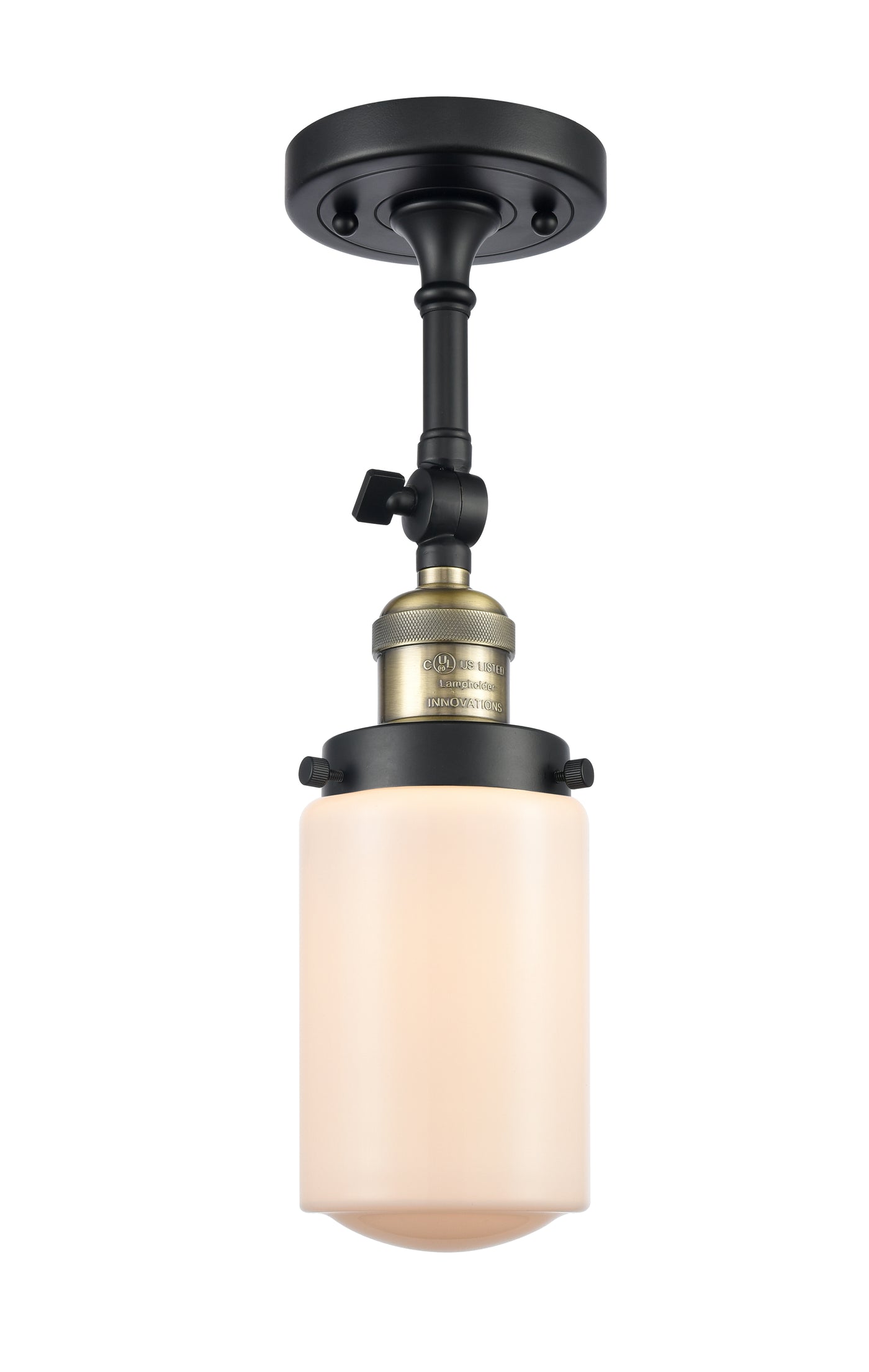 Franklin Semi-Flush Mount Brushed Satin Nickel