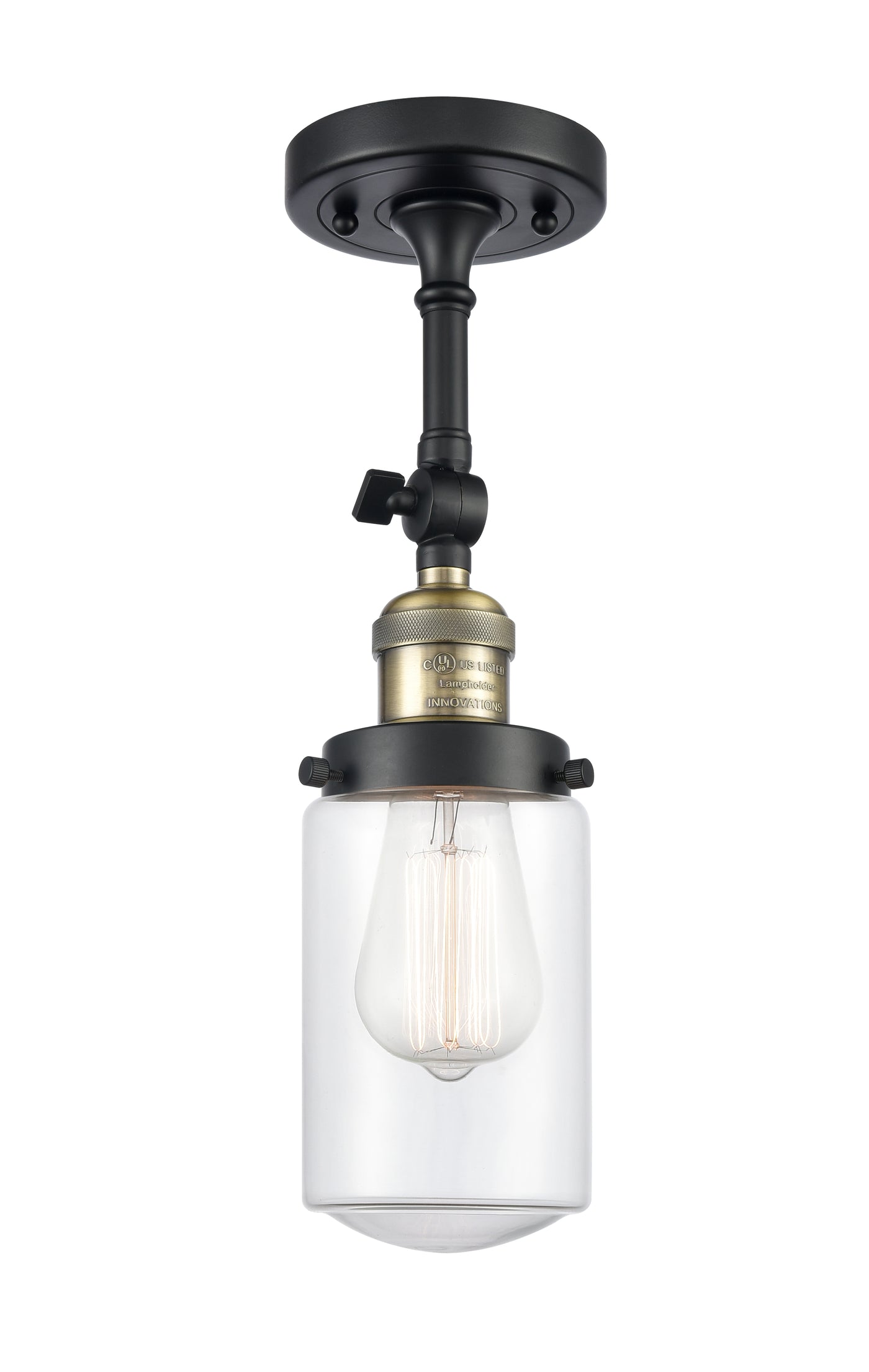 Franklin Semi-Flush Mount Brushed Satin Nickel