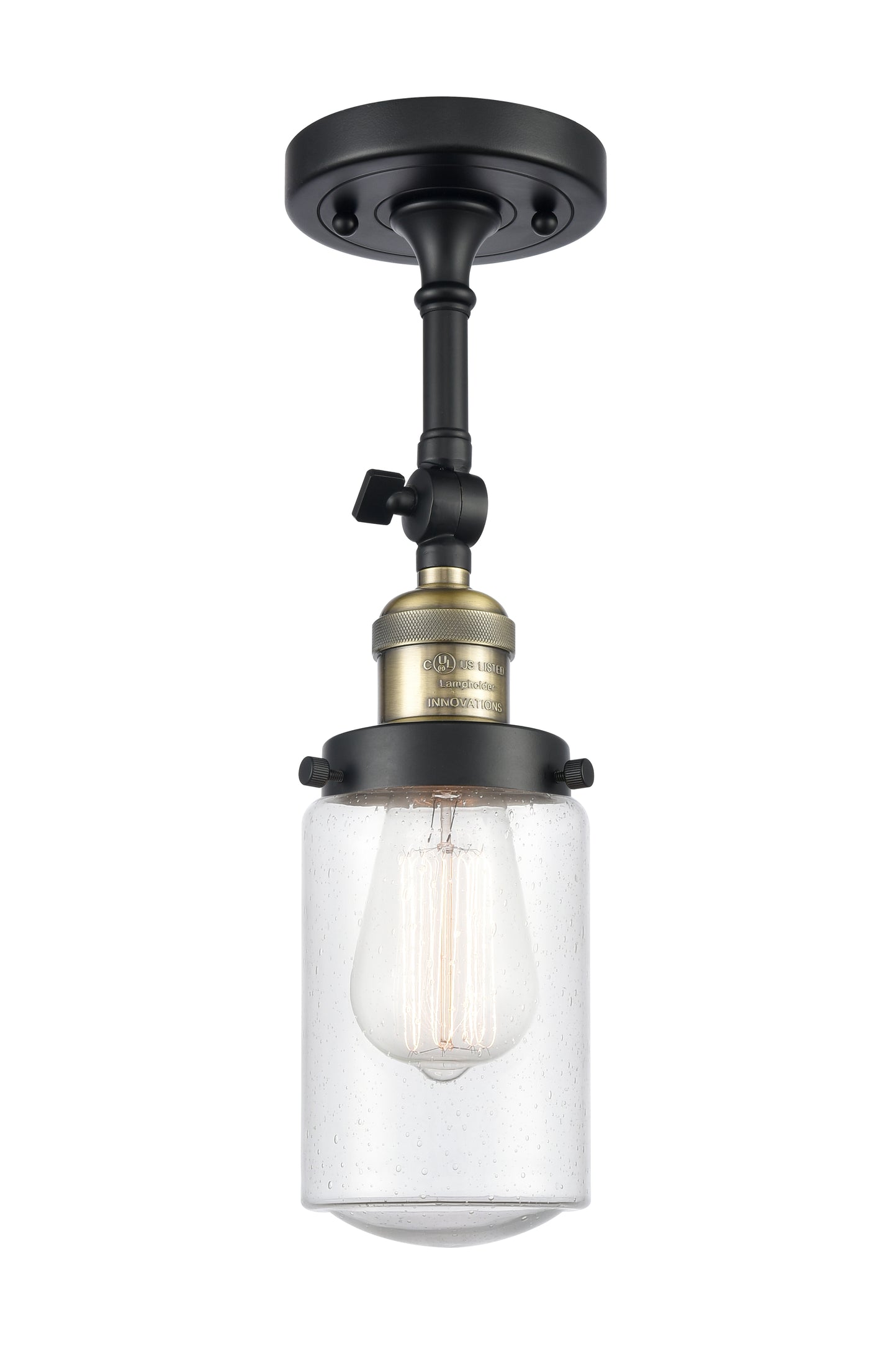 Franklin Semi-Flush Mount Brushed Satin Nickel