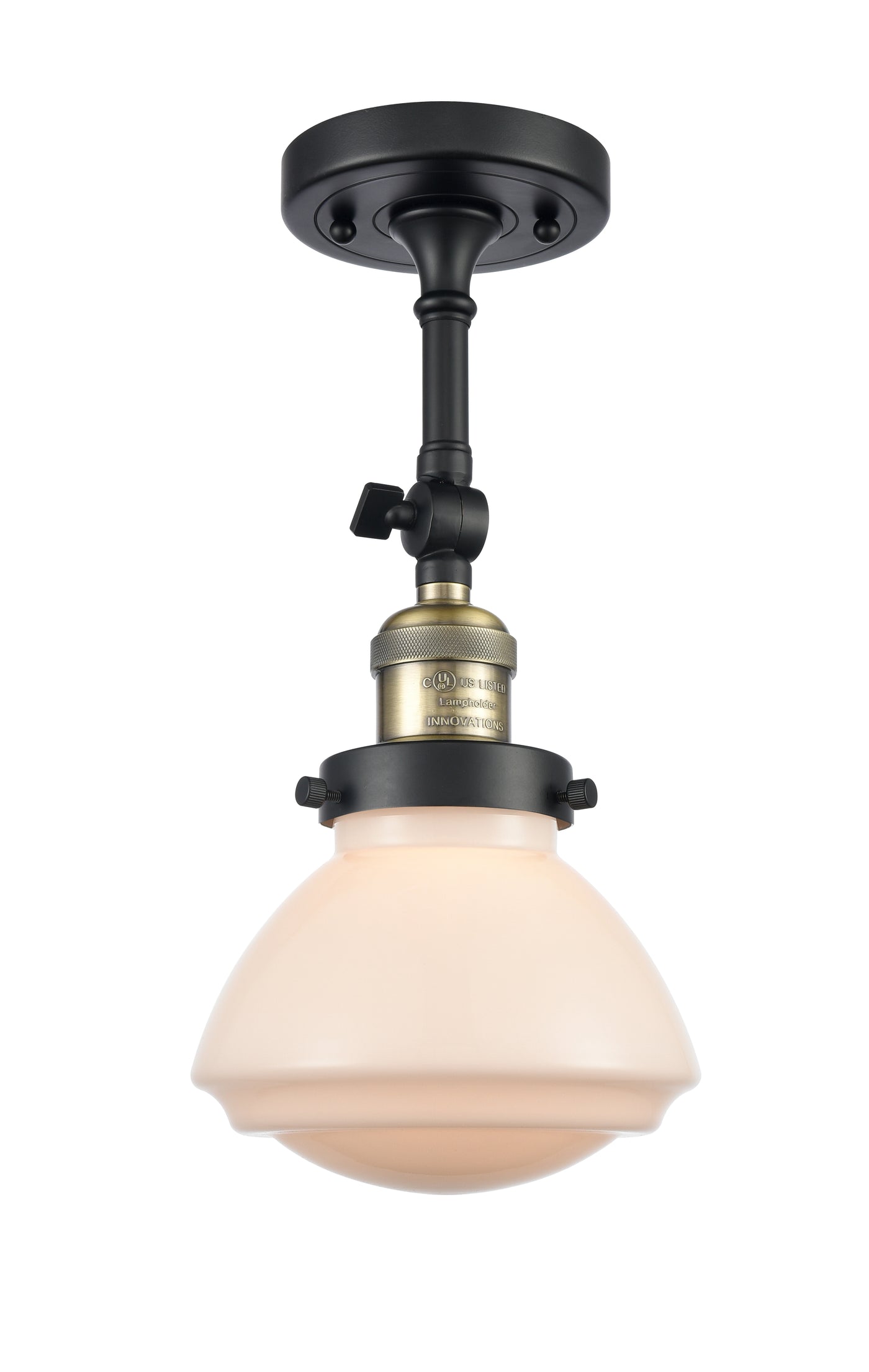 Franklin Semi-Flush Mount Brushed Satin Nickel