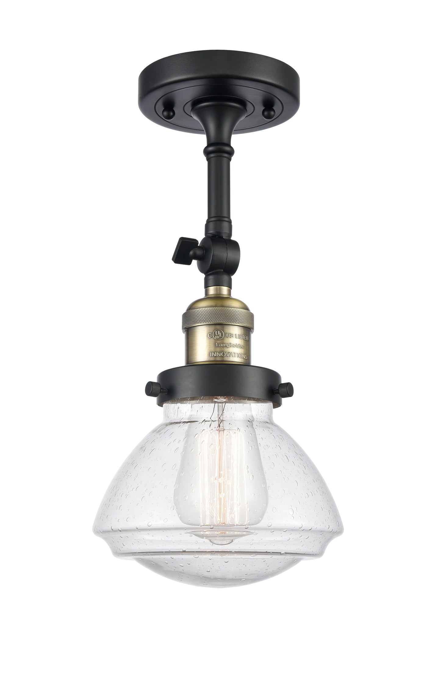 Franklin Semi-Flush Mount Brushed Satin Nickel