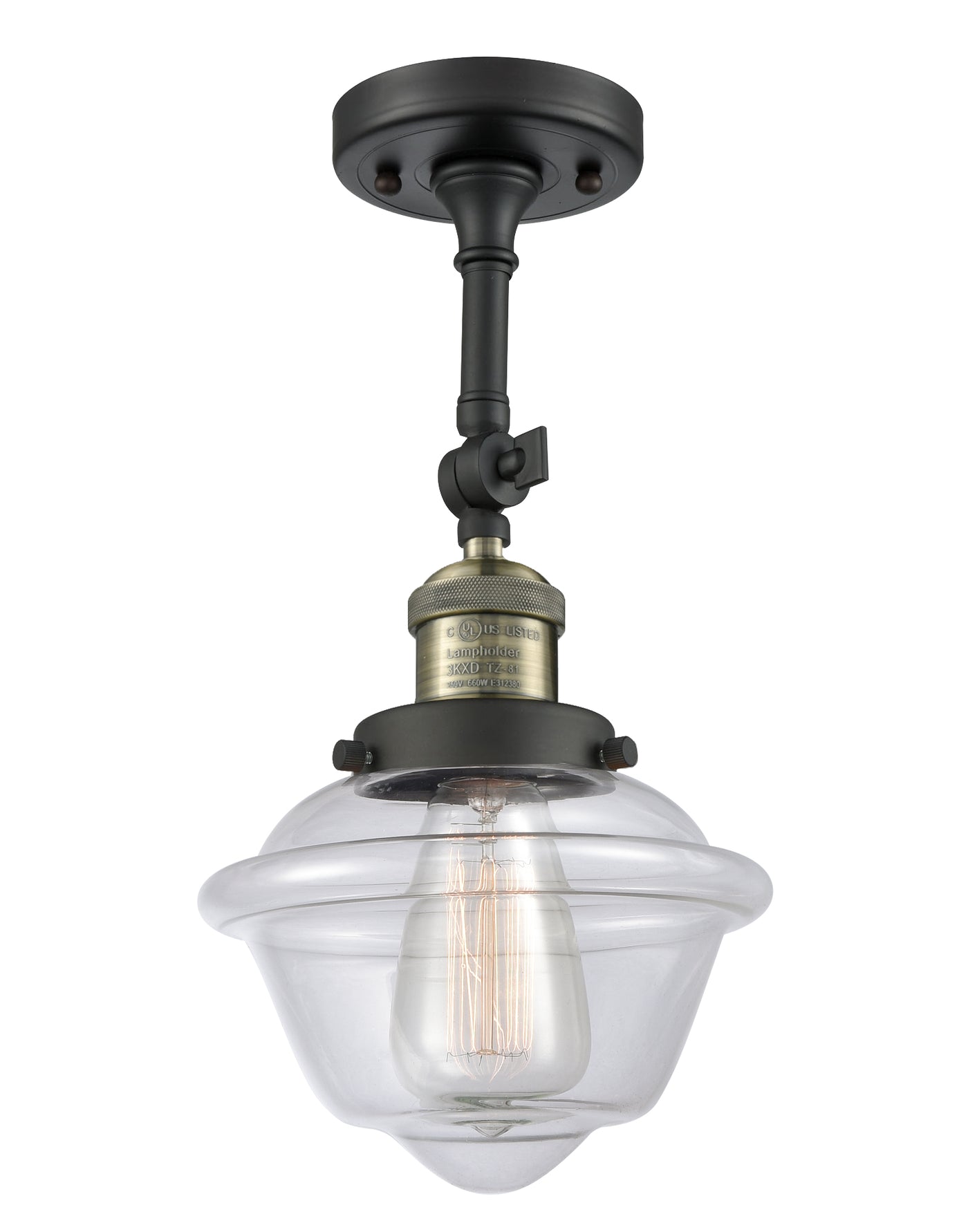 Franklin Semi-Flush Mount Brushed Nickel