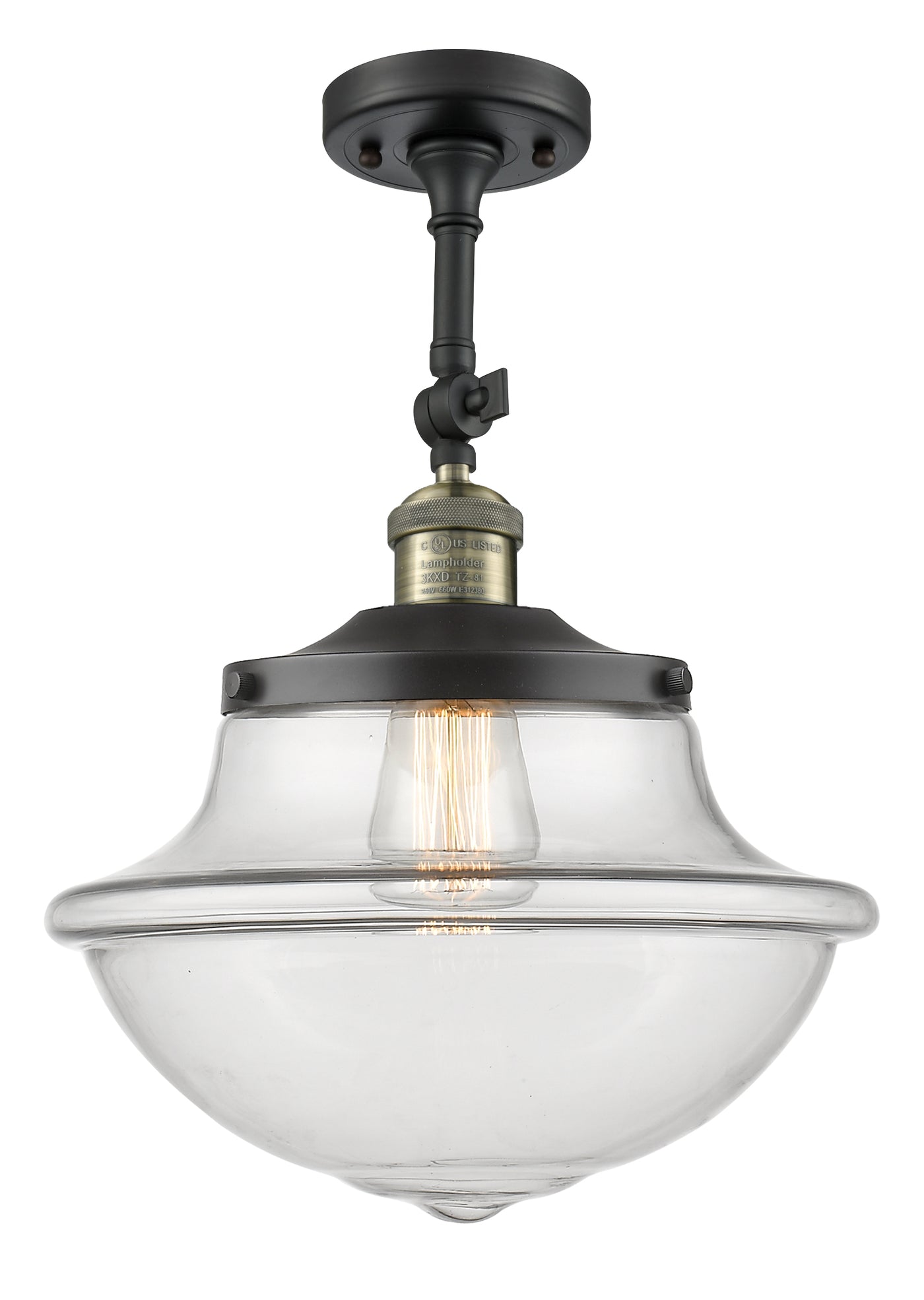 Franklin Semi-Flush Mount Satin Nickel