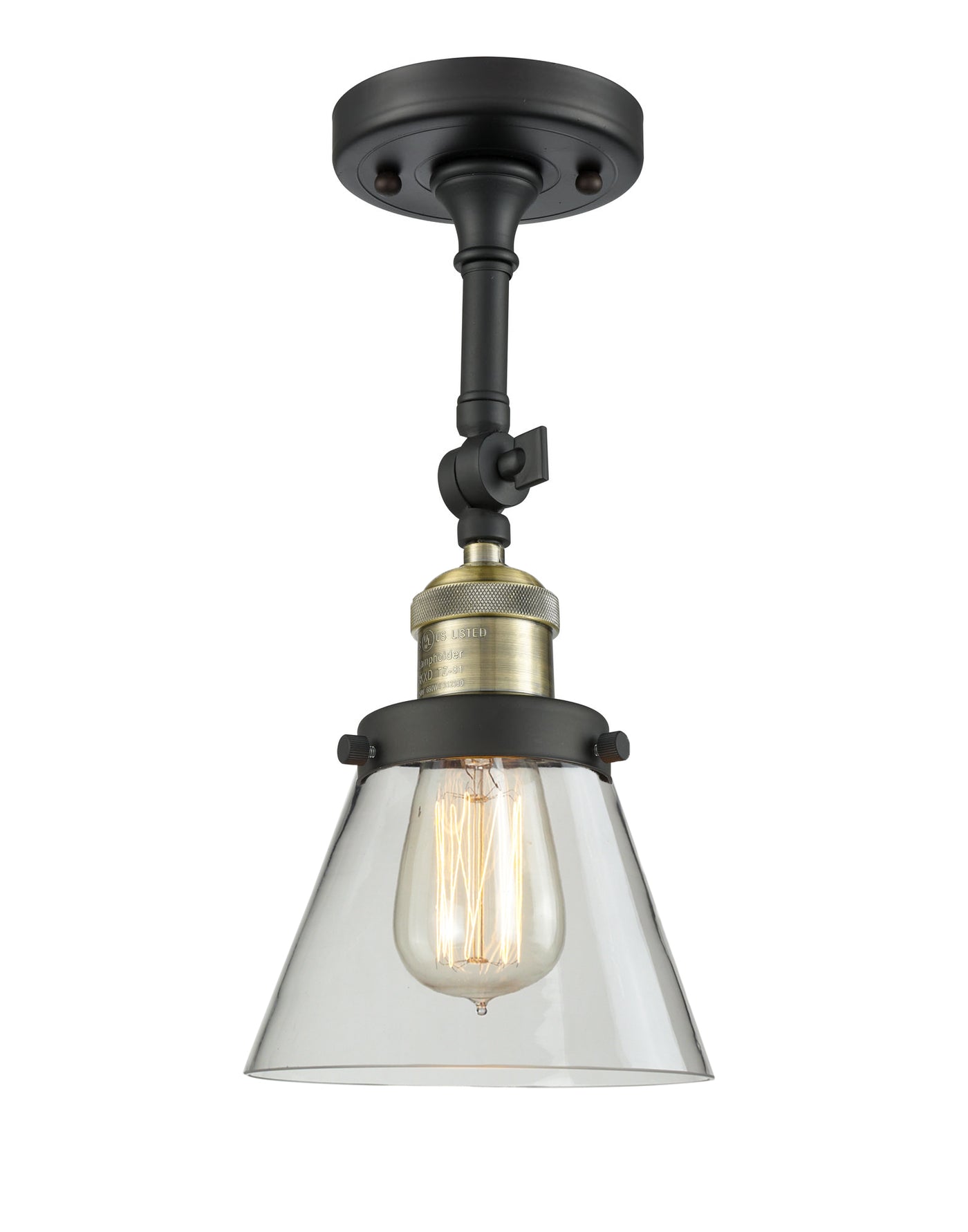 Franklin Semi-Flush Mount Seedy Glass Satin