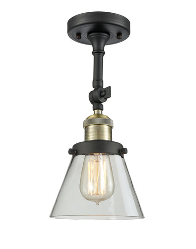Franklin Semi-Flush Mount Seedy Glass Satin