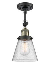 Franklin Semi-Flush Mount Seedy Glass Satin