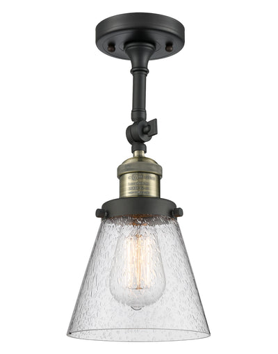 Franklin Semi-Flush Mount Seedy Glass Satin
