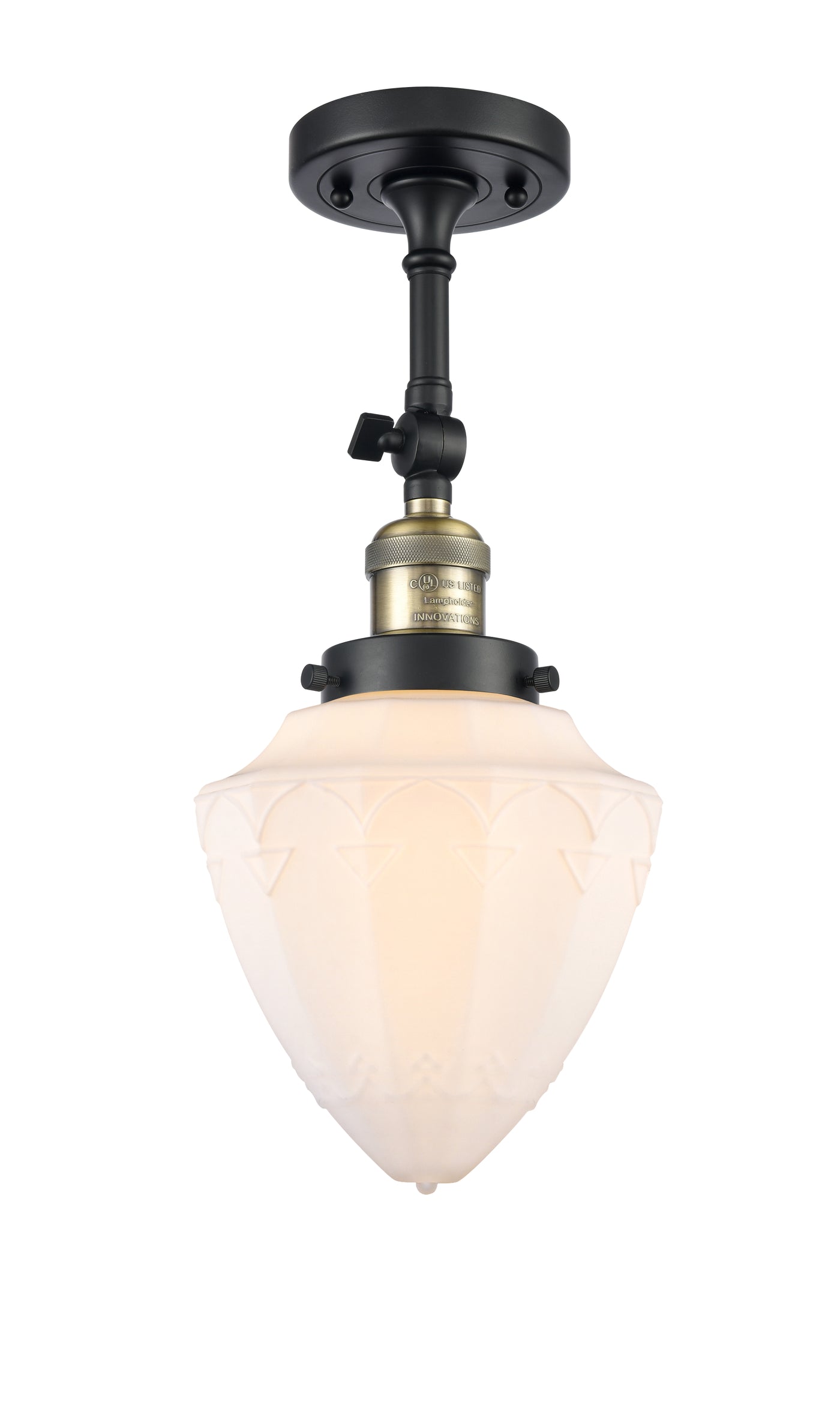 Franklin Semi-Flush Mount Brushed Satin Nickel