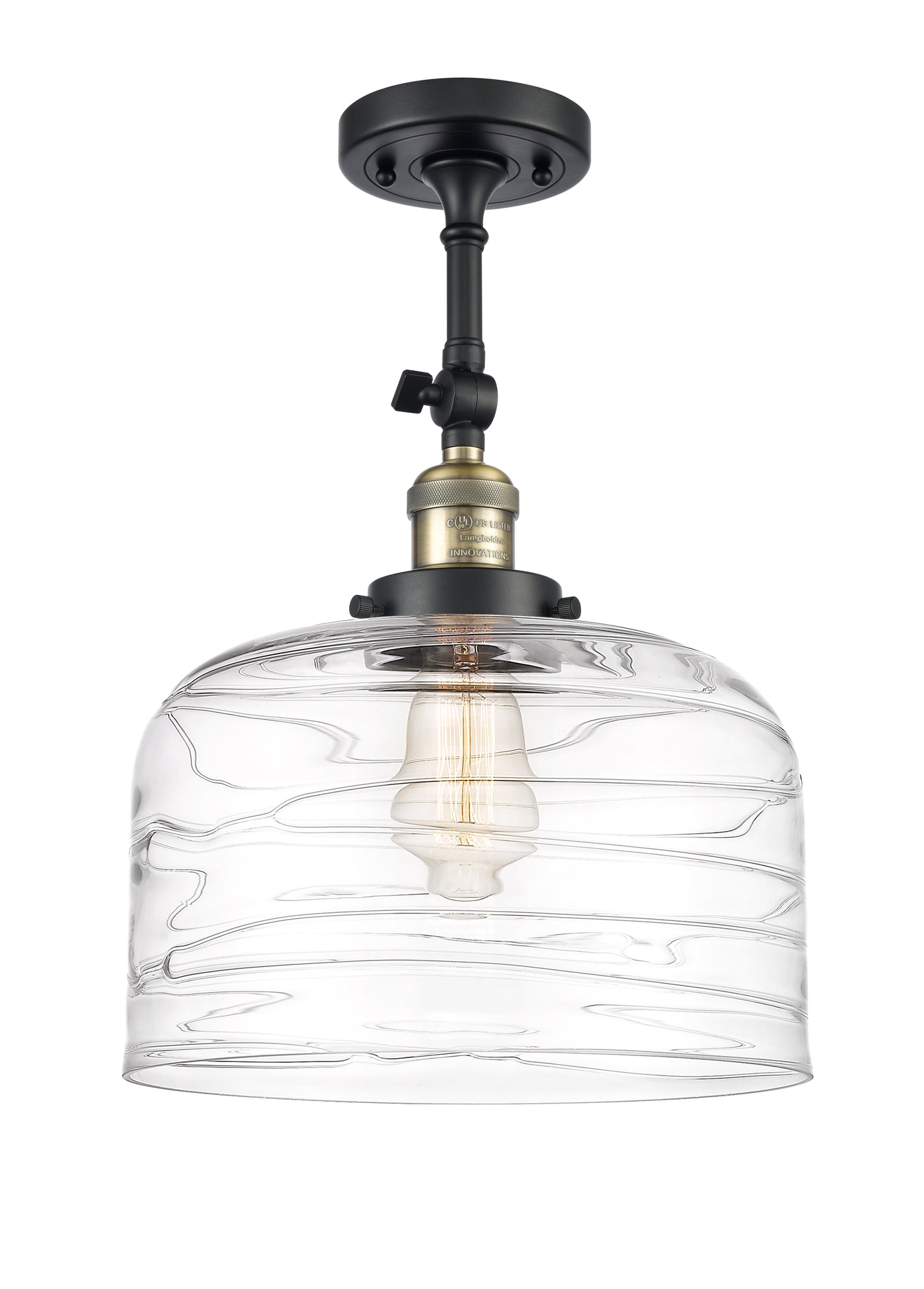 Franklin Semi-Flush Mount Brushed Nickel