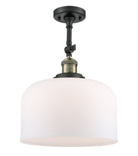 Franklin Semi-Flush Mount Brushed Nickel