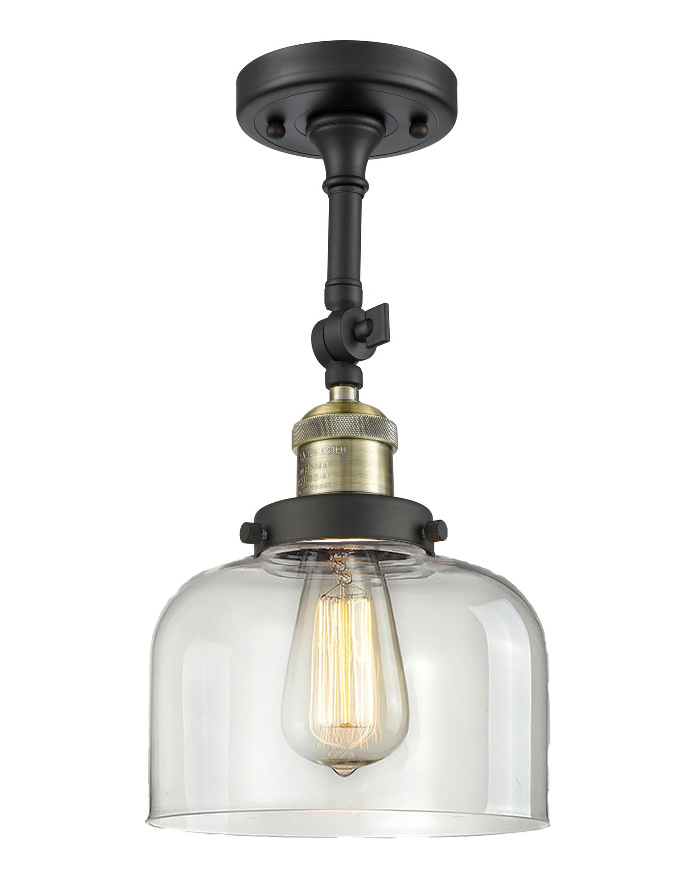 Franklin Semi-Flush Mount Brushed Satin Nickel