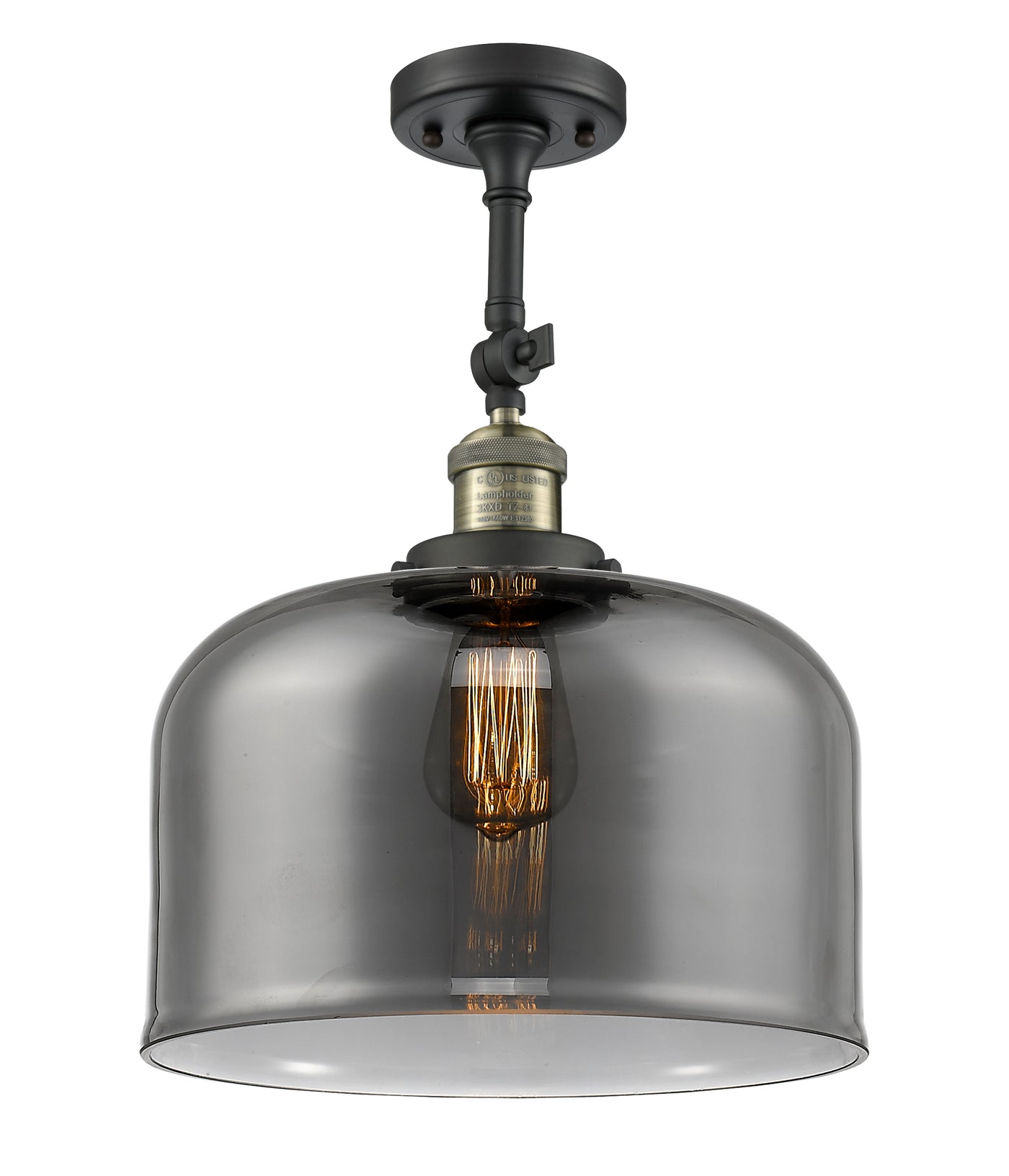 Franklin Semi-Flush Mount Brushed Nickel
