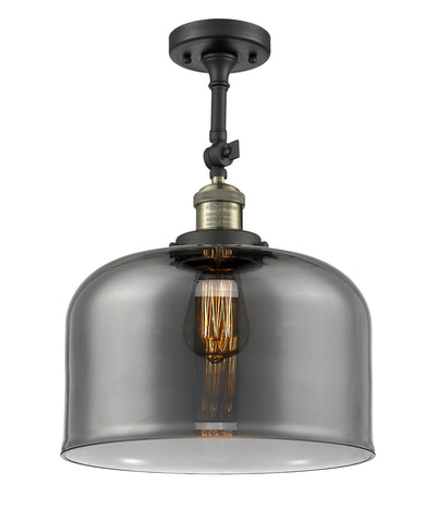 Bell 12-Inch 1-Light Semi-Flush Mount 16.5-Inch High