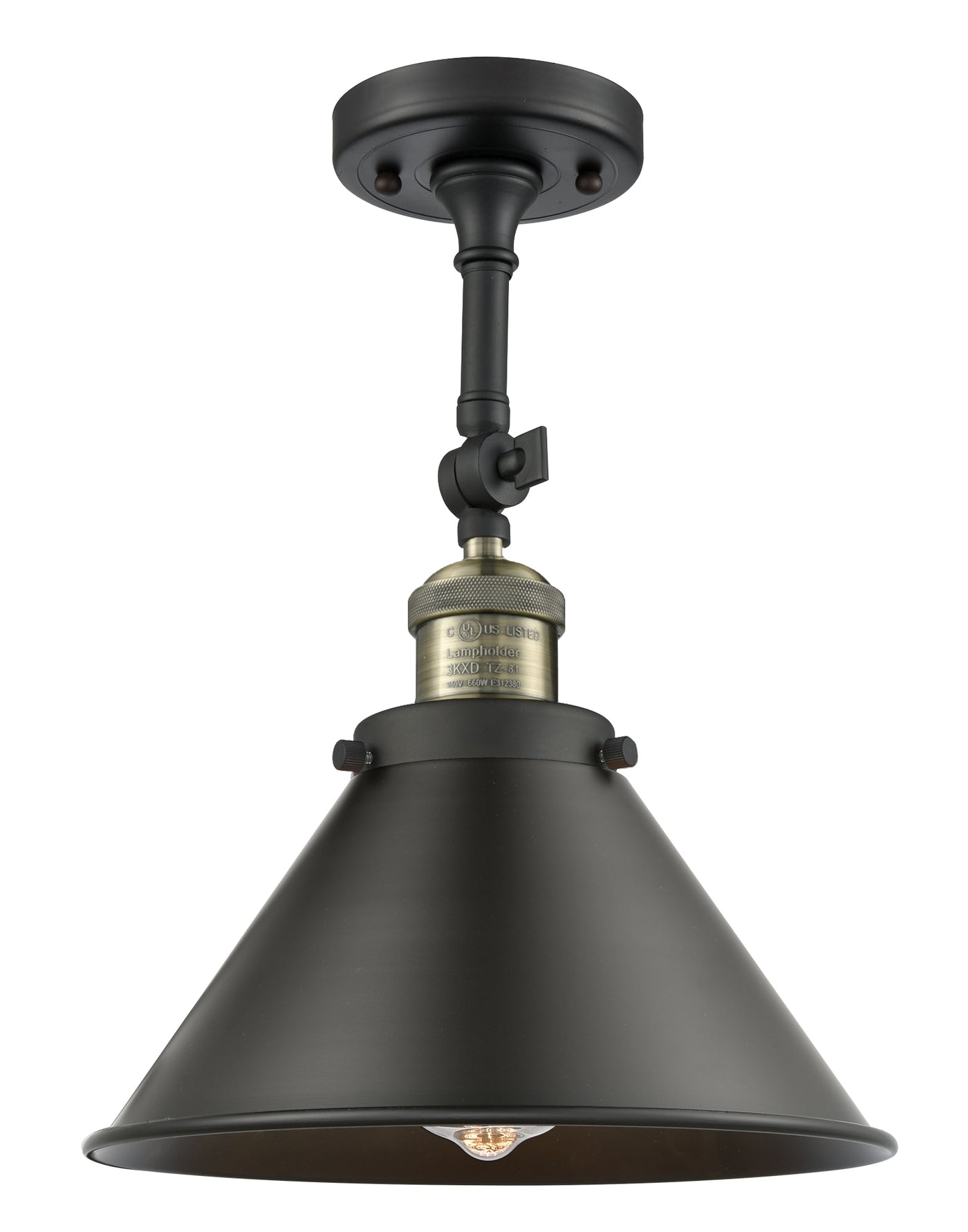 Franklin Semi-Flush Mount Brushed Satin Nickel