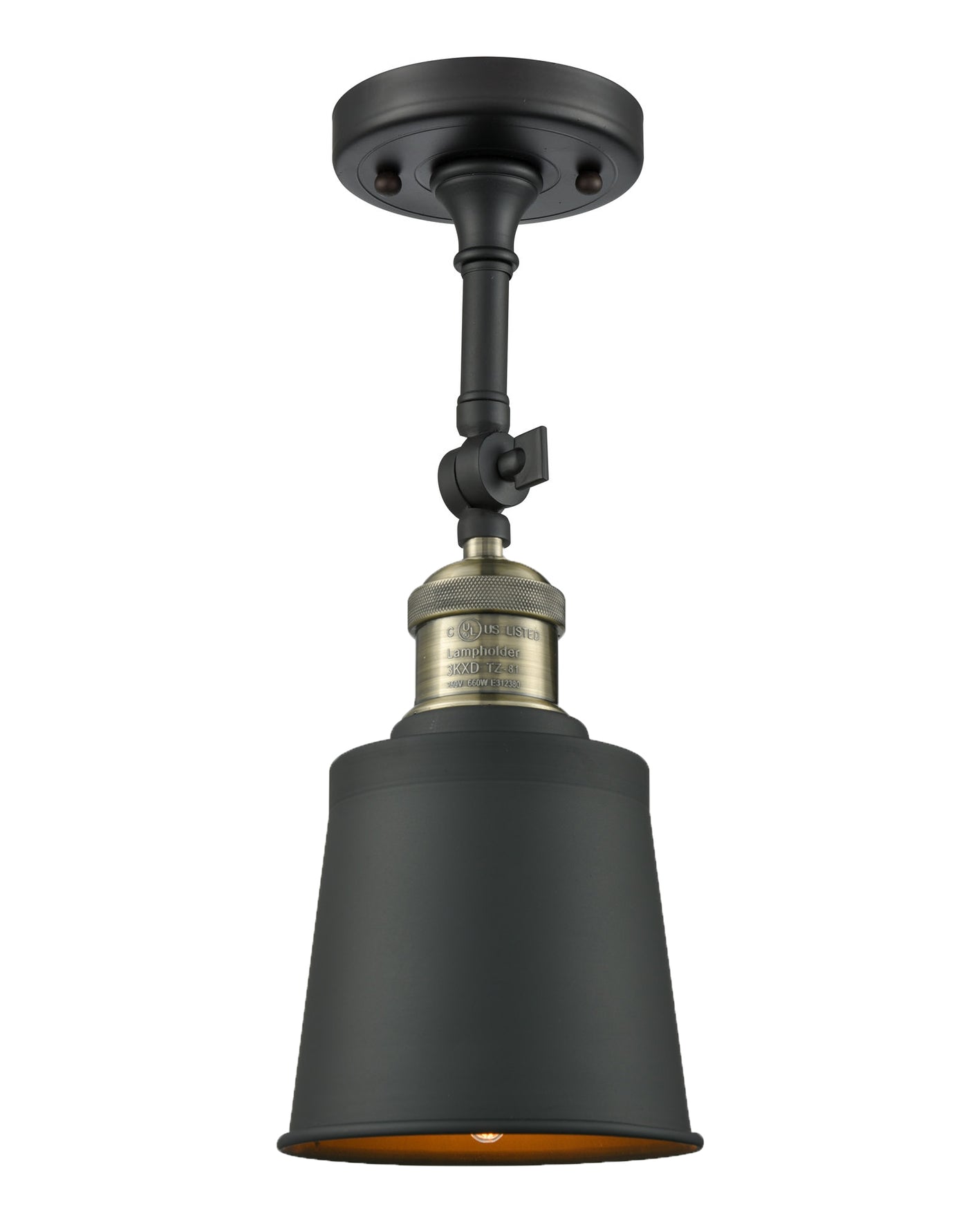 Franklin Semi-Flush Mount Brushed Satin Nickel