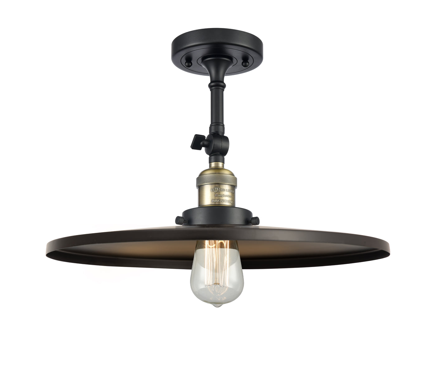 Franklin Semi-Flush Mount Brushed Satin Nickel