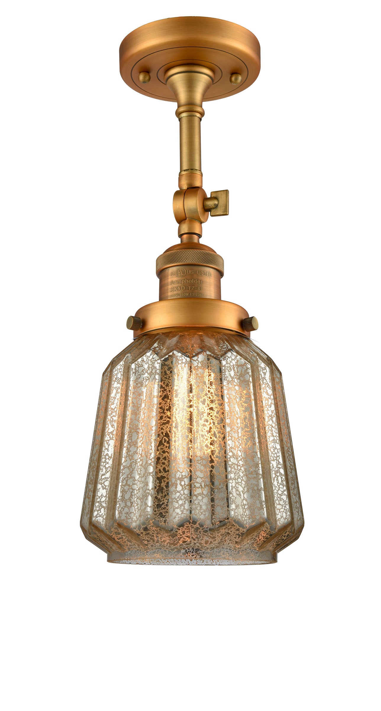 Franklin Restoration Semi-Flush Mount Brass