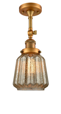 Franklin Semi-Flush Mount Brushed Nickel