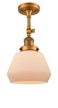 Franklin Semi-Flush Mount Brushed Nickel Steel
